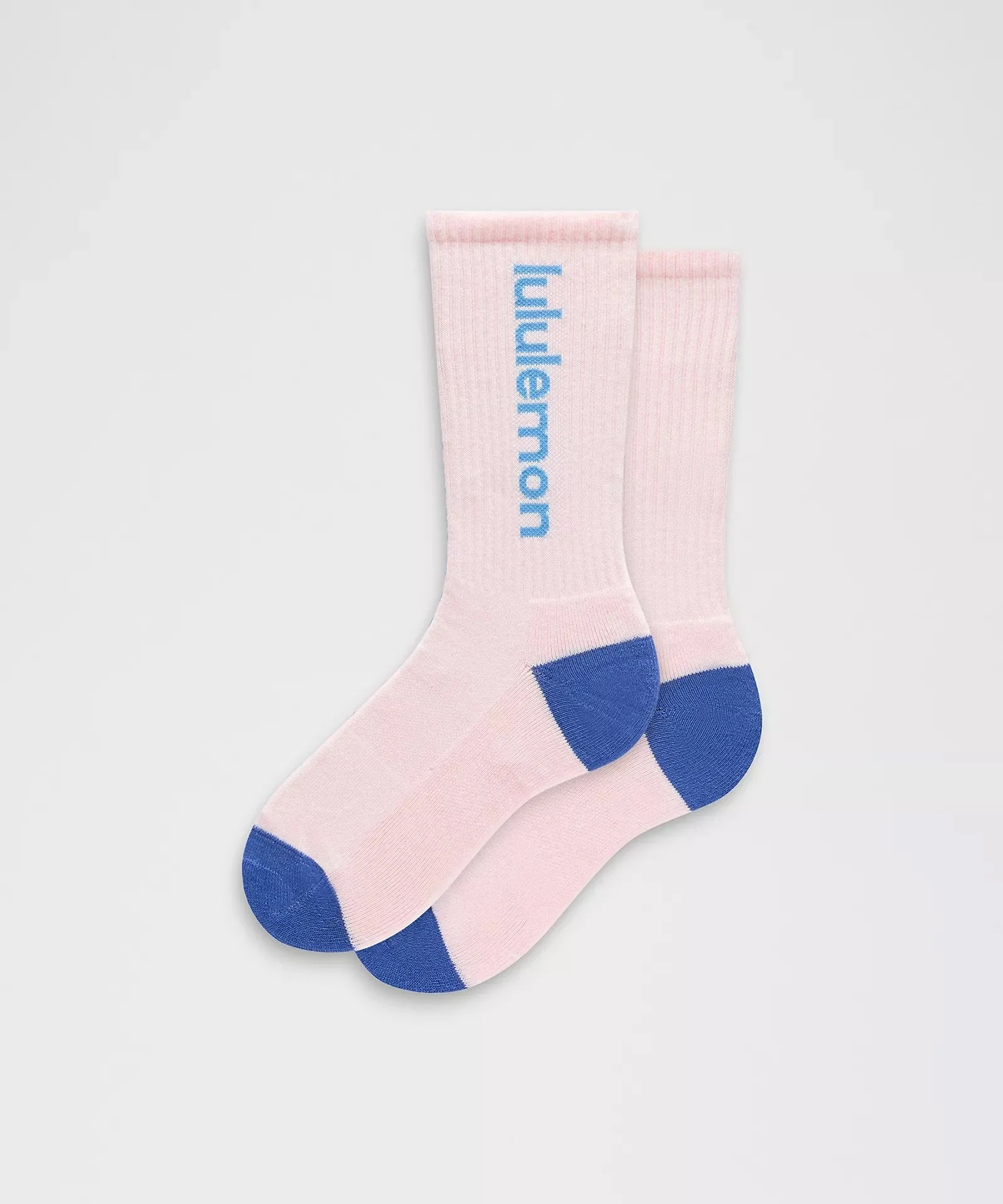 Daily Essential Crew Socks Wordmark - Beach Ball Blue