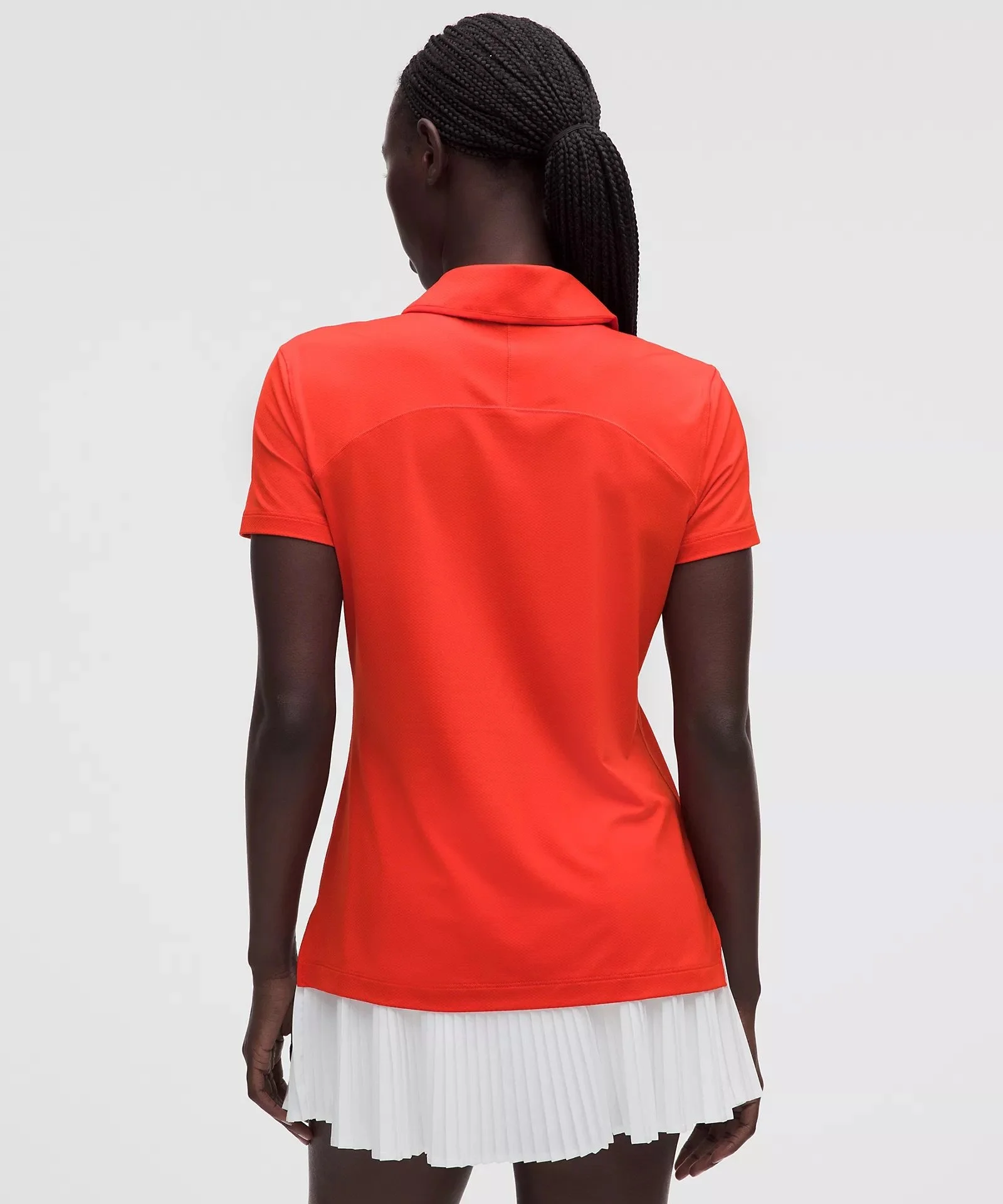 Quick-Dry Short-Sleeve Polo Shirt Straight Hem Logo