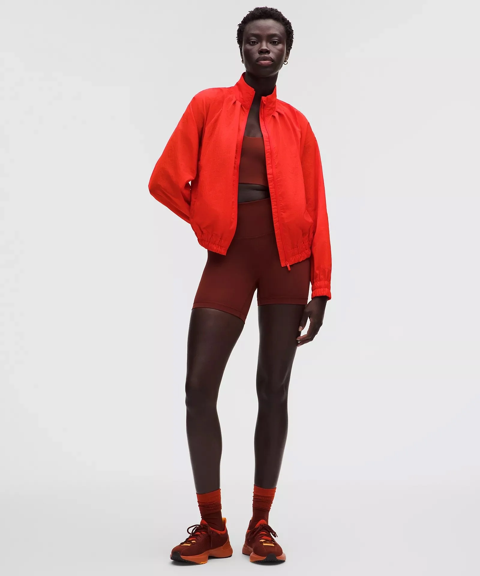 Lightweight Pleated Track Jacket