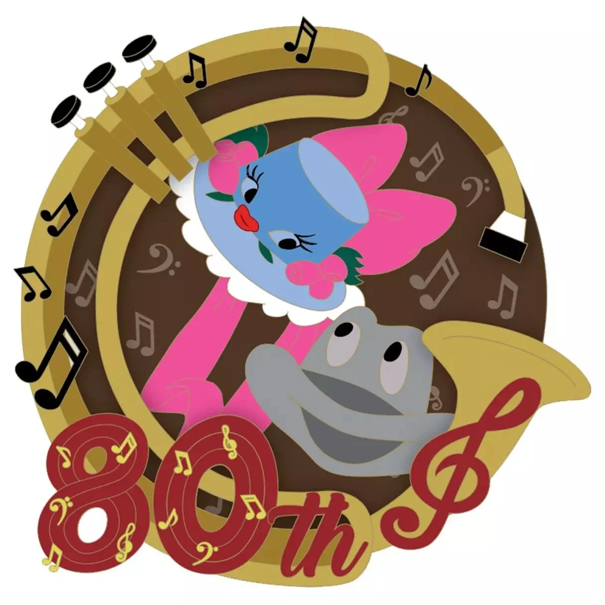 Johnny Fedora &amp; Alice Bluebonnet Pin