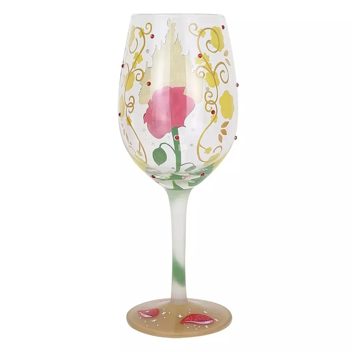 Belle “Bold Like a Rose” Stemmed Glass