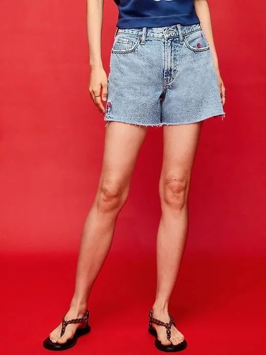 Minnie Mouse High-Waisted OG Jean Cut-Off Shorts 4”