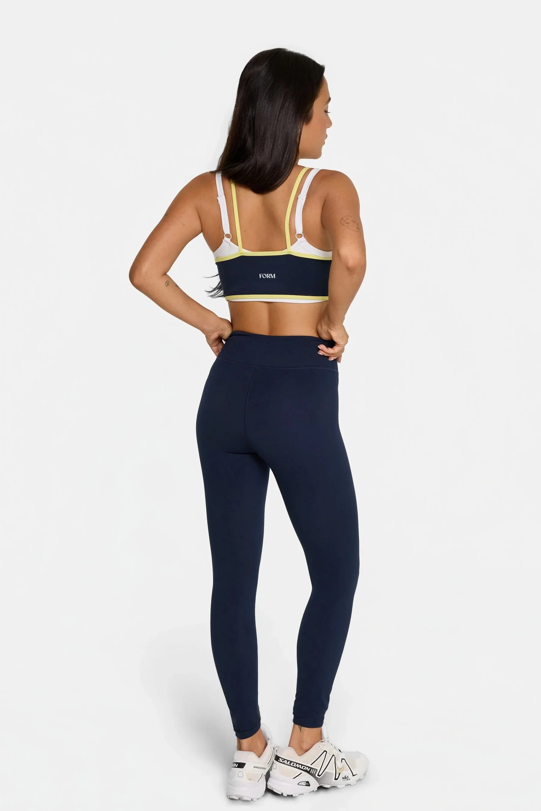 Binding Layered Bra - Navy / Lemon