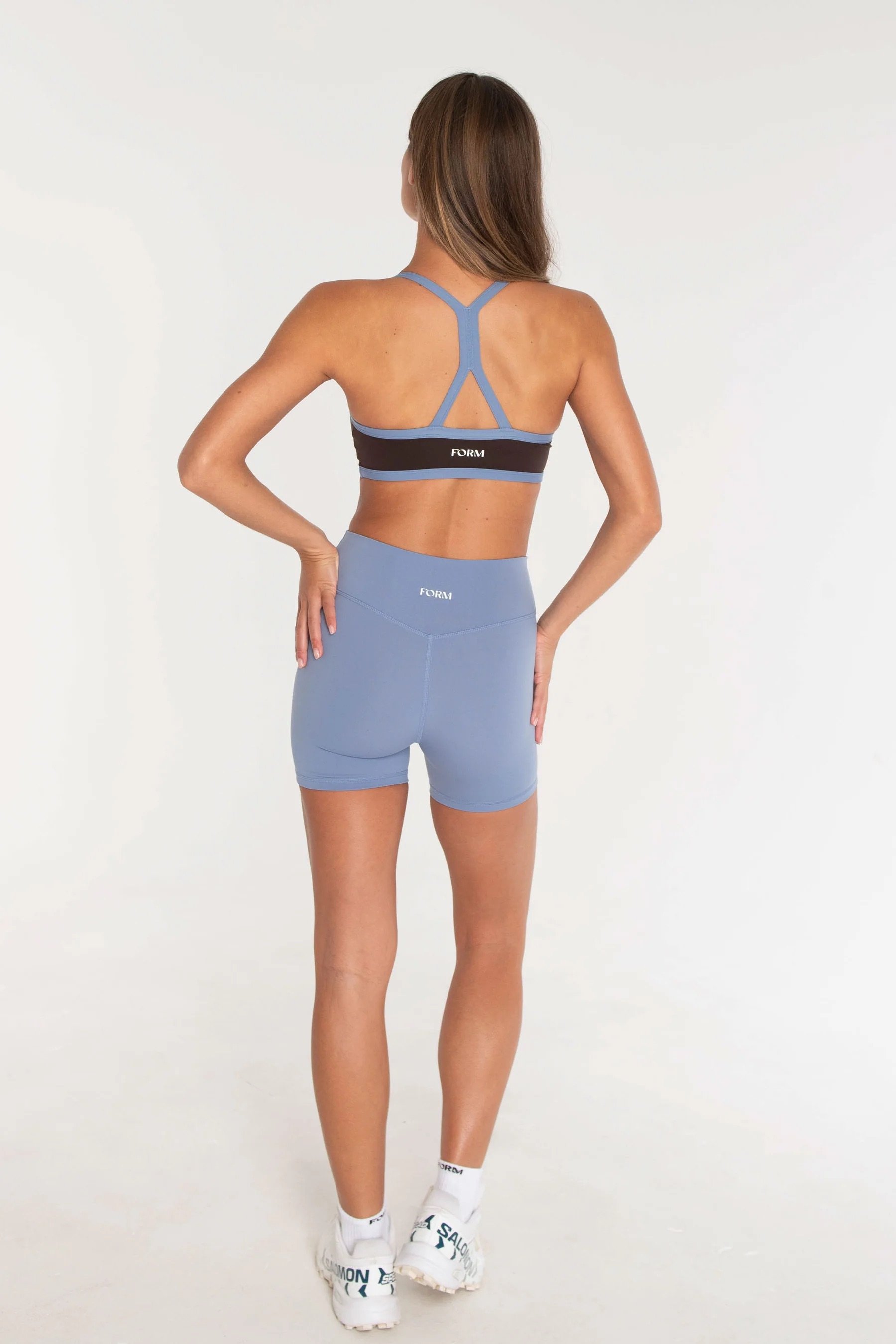 V-Neck Bra - Espresso / Glacier