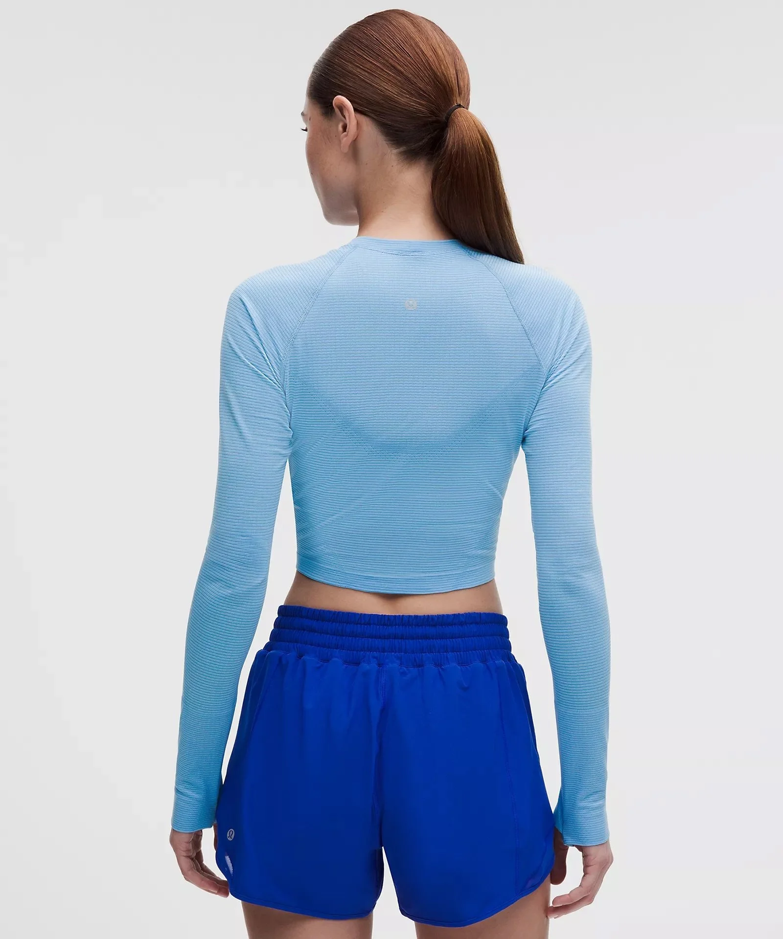 Swiftly Tech Cropped Long-Sleeve Shirt 2.0 - Spandex Stripe