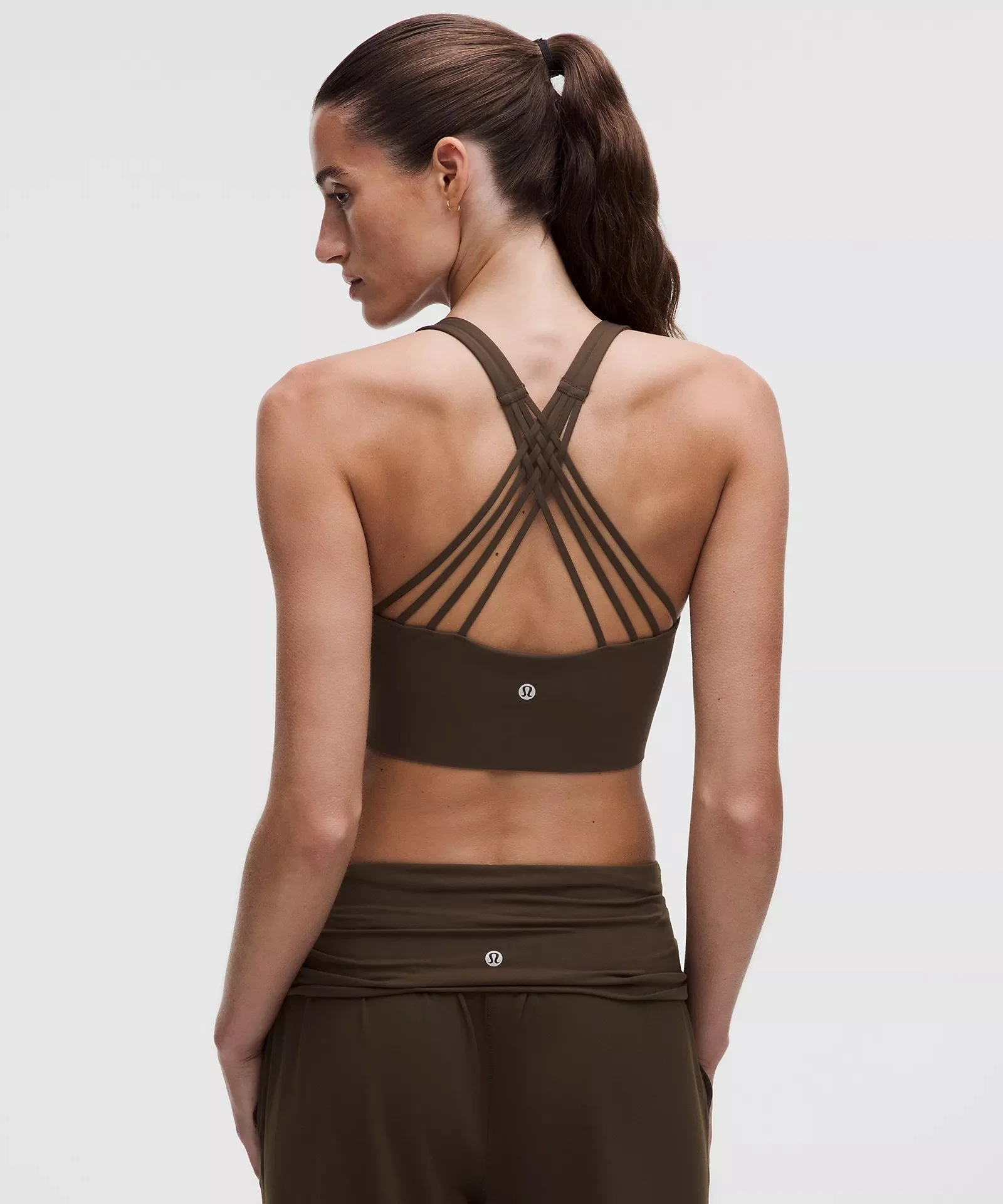 FlexyFlex Strappy Longline Yoga Bra - A/C Cups