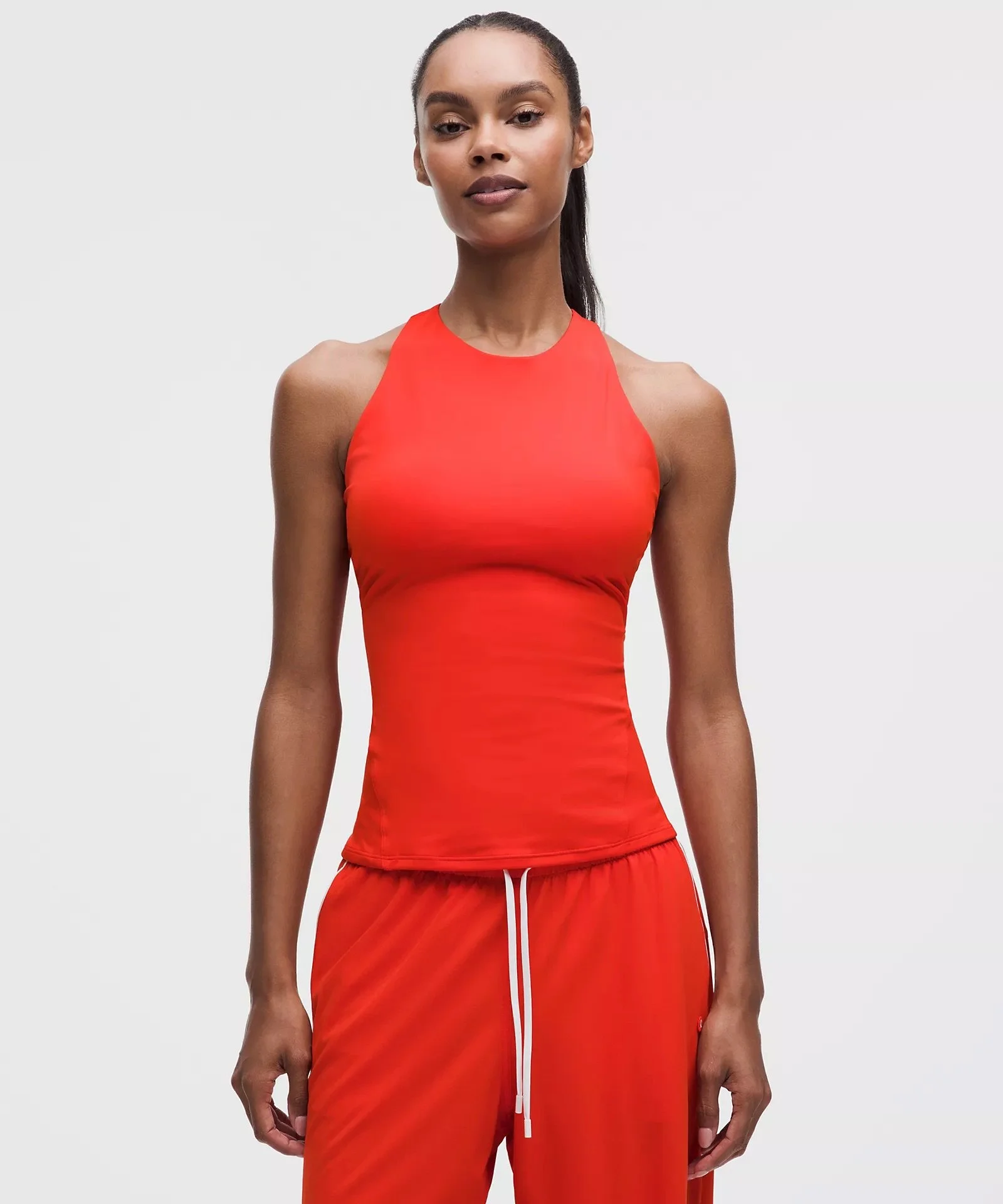 Racerback High-Neck Tennis Tank Top