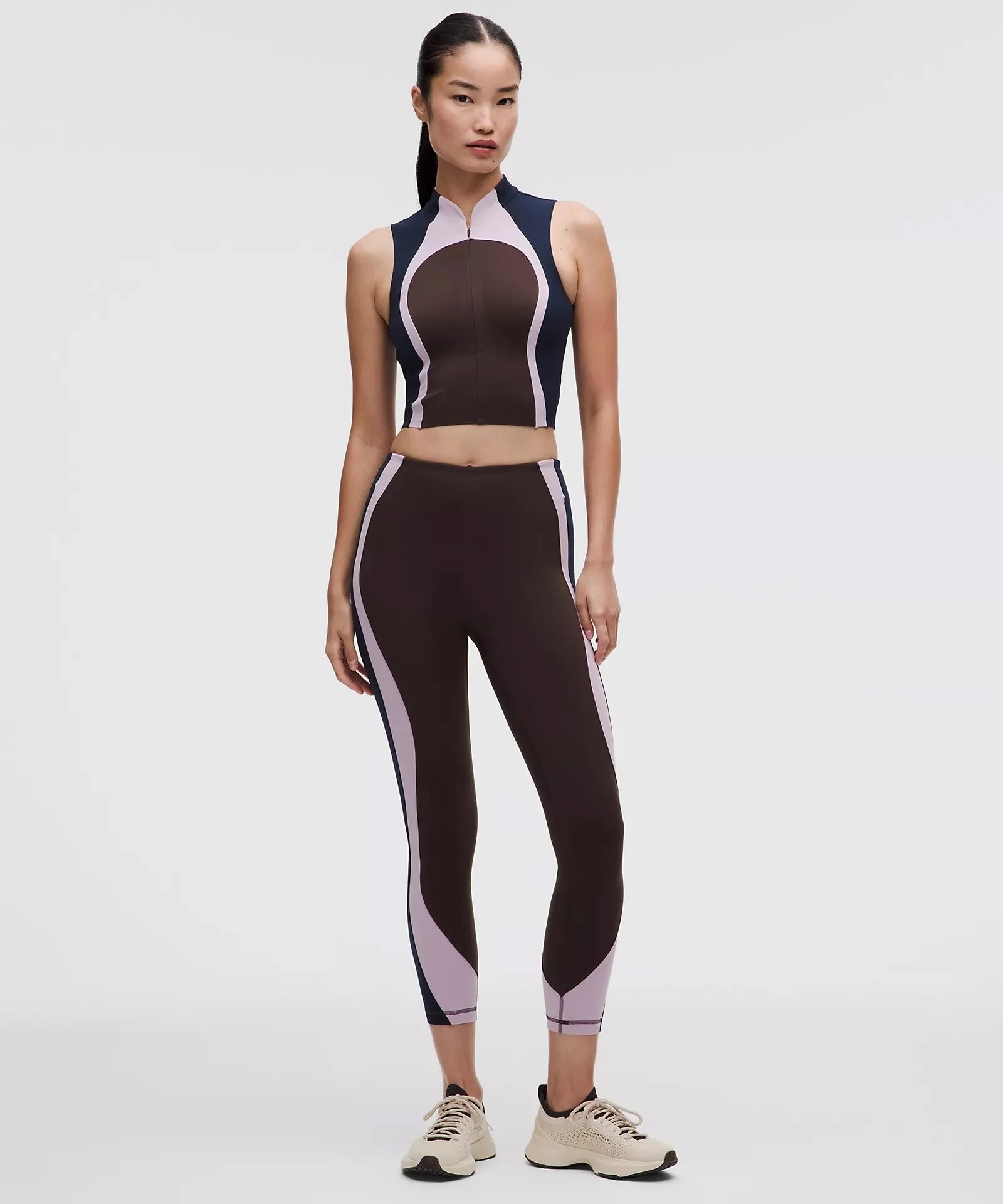 Ultralu Zip-Front Cropped Tank Top