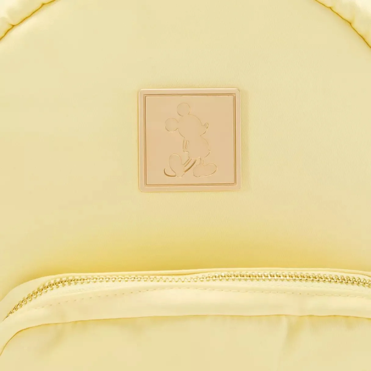 Mickey Joyful Yellow Satin Backpack