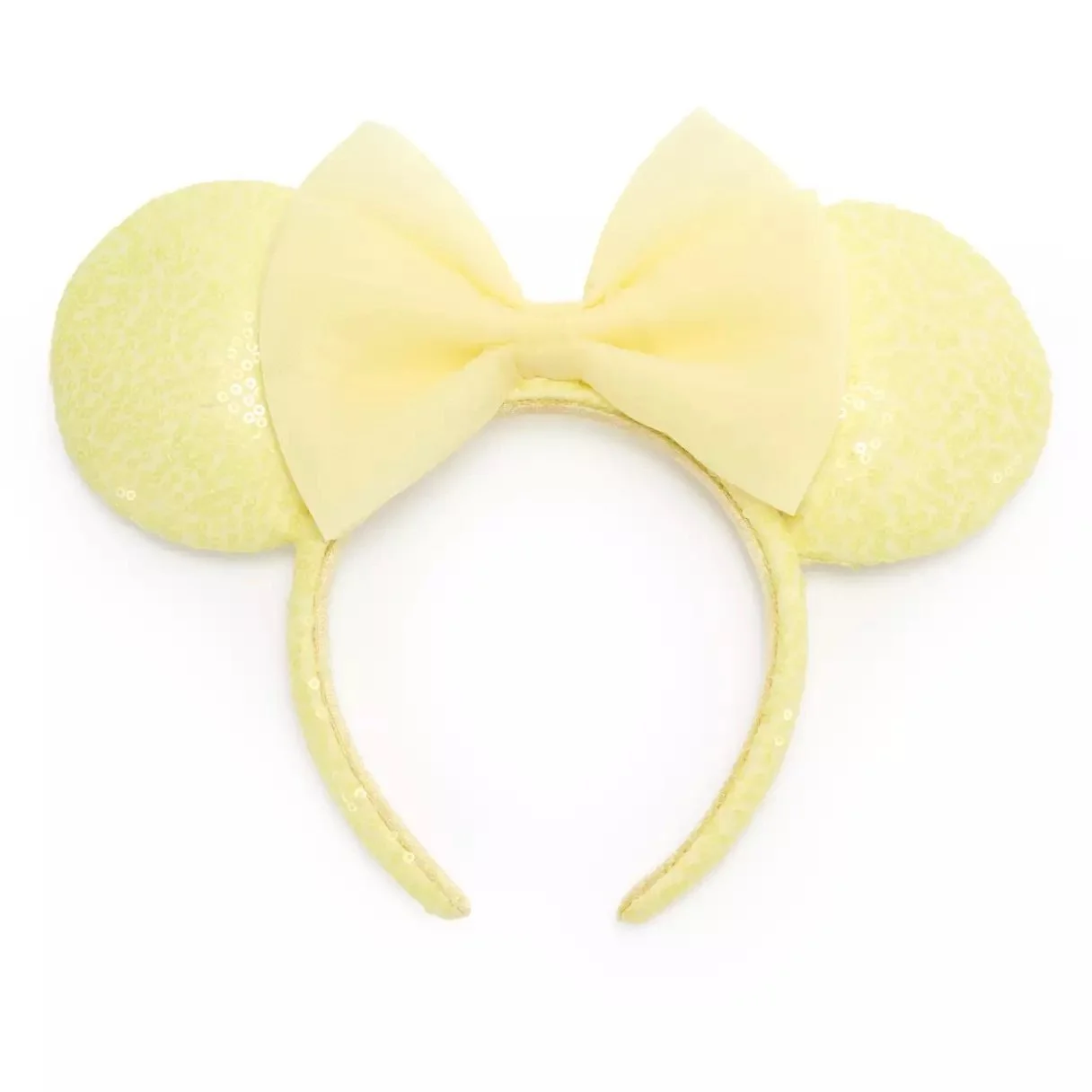 Minnie Sequined Joyful Yellow Ear Headband