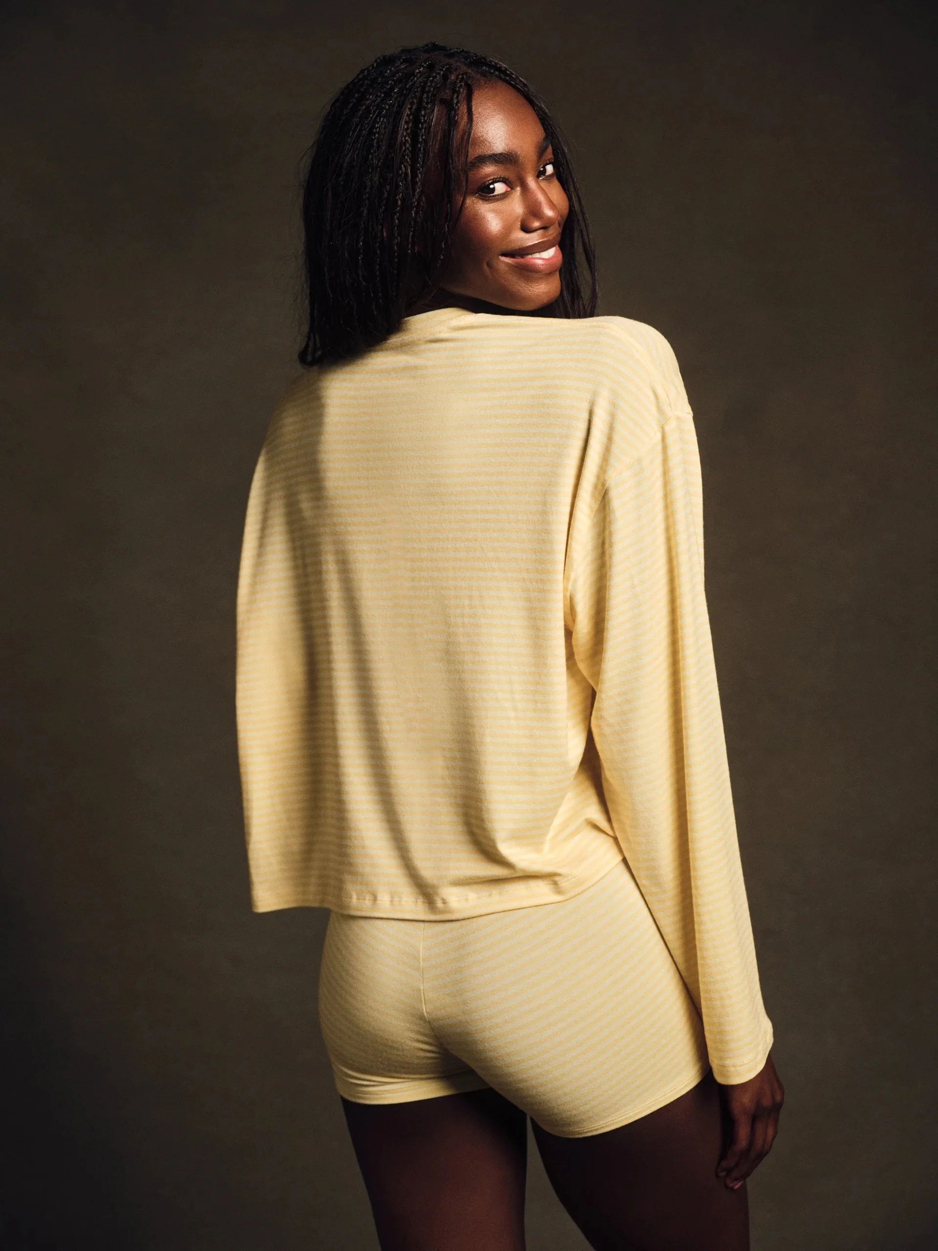 Sleep Jersey Comfort Stripe Sleep Shorts
