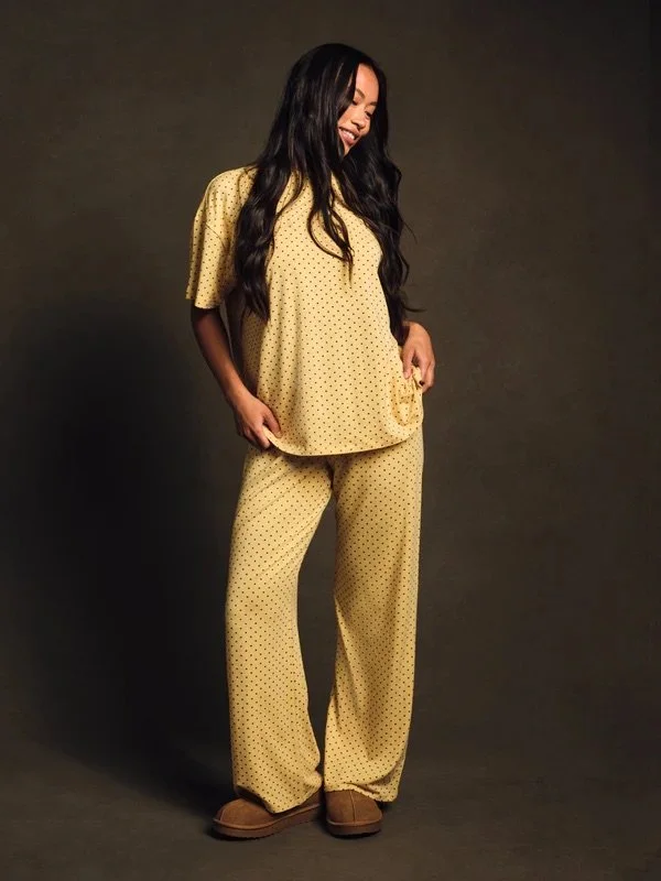 Sleep Jersey Comfort Polka Dot Sleep Pants