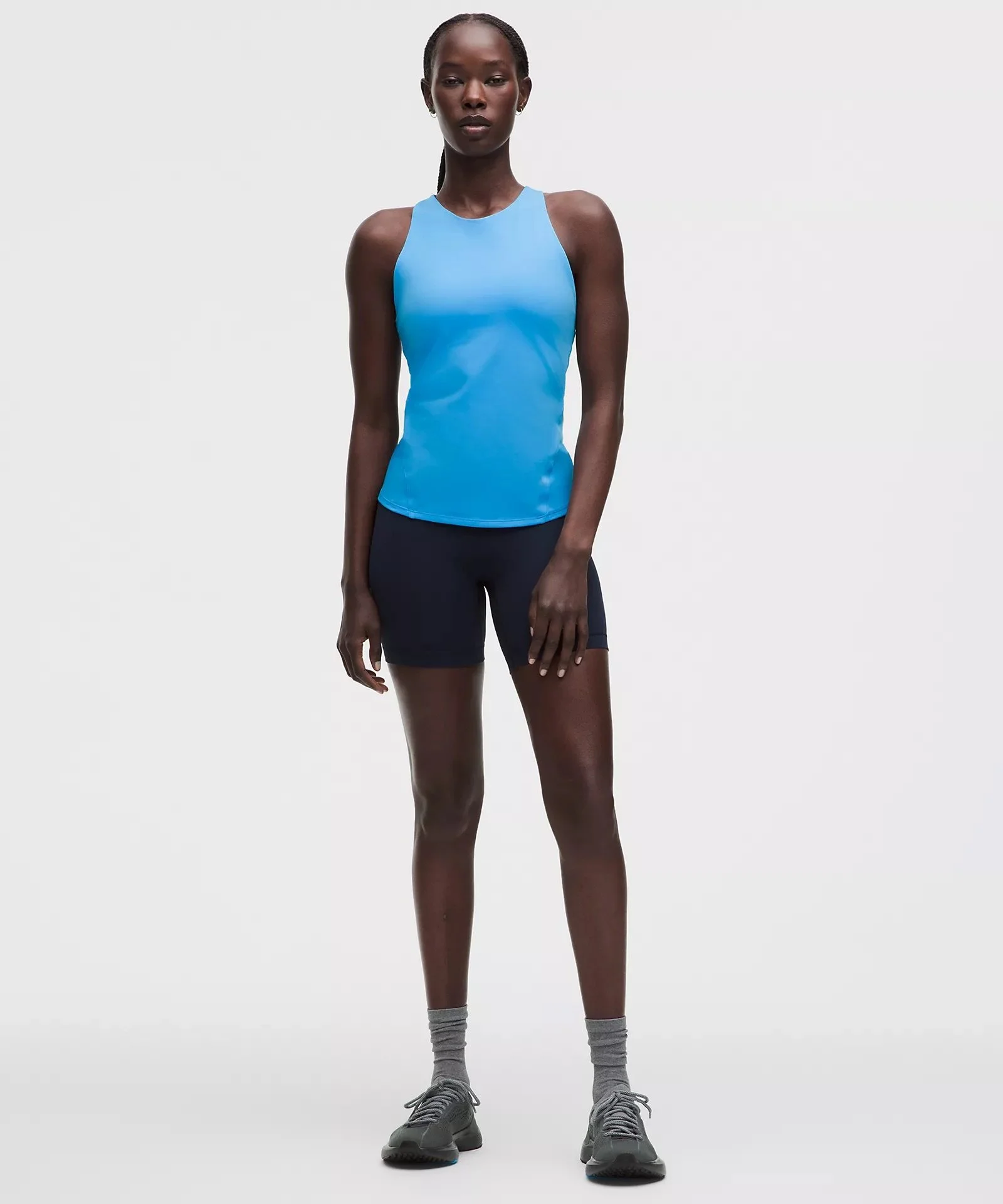 Racerback High-Neck Tennis Tank Top