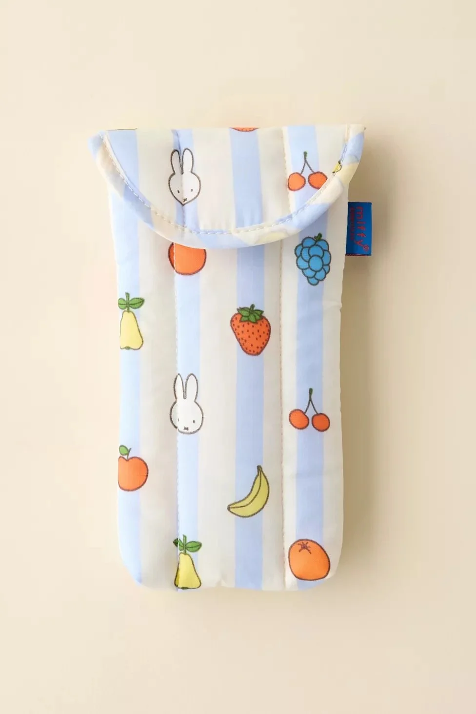 Puffy Glasses Sleeve - Picnic Stripes Miffy