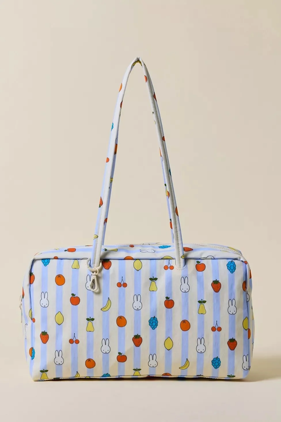 BAGGU Medium Nylon Bowler Bag - Picnic Stripes Miffy
