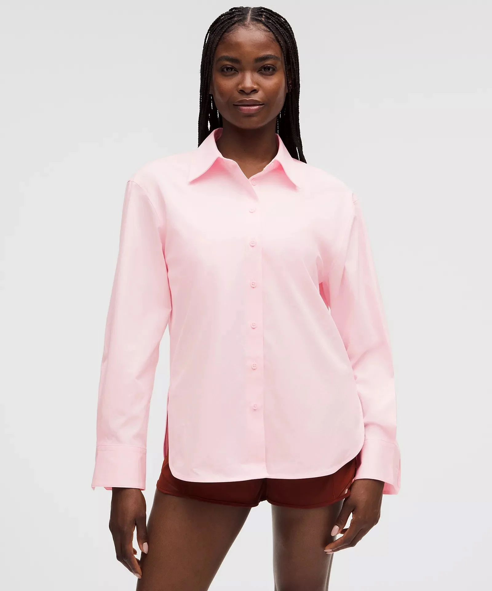 Woven Relaxed-Fit Button-Up Shirt