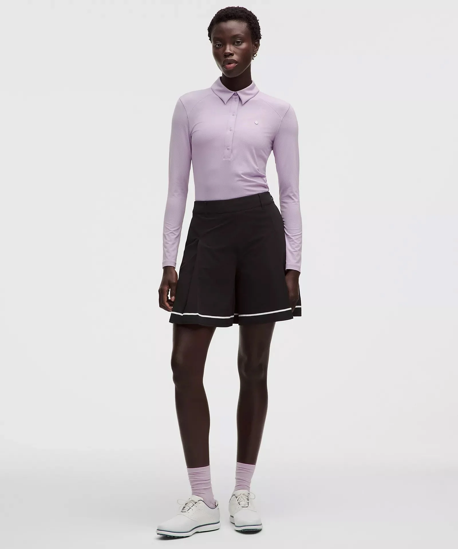 Quick-Dry Long-Sleeve Polo Shirt