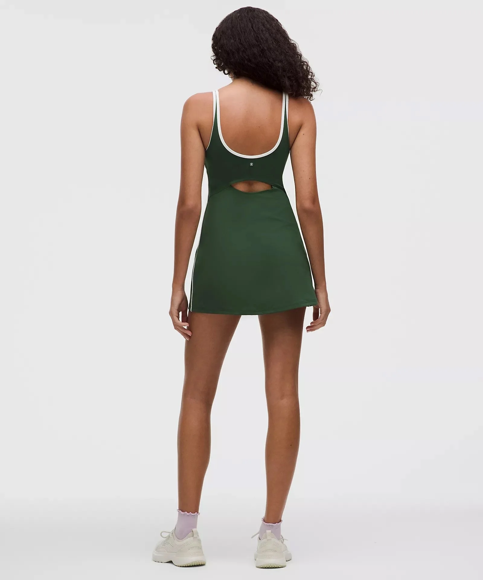 Scoop-Neck Cutout Tennis Dress