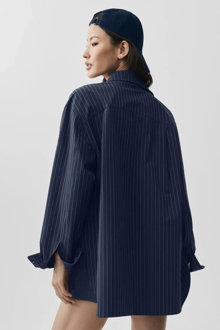 Pinstripe Daylight Button Down Long Sleeve