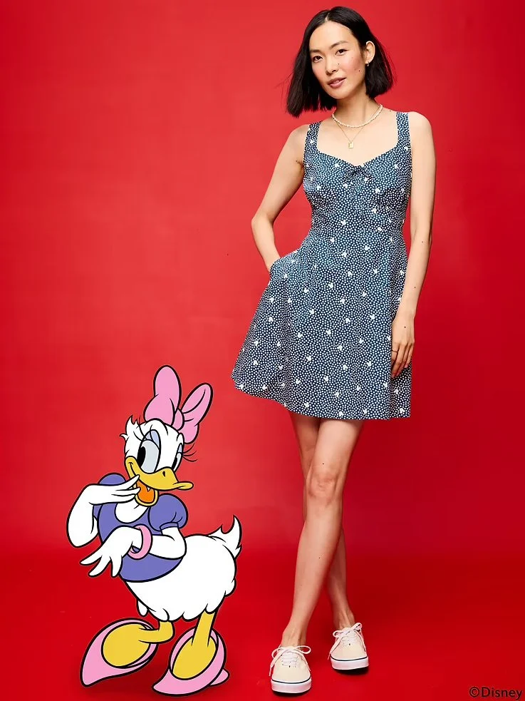Mickey Fit &amp; Flare Cami Mini Dress