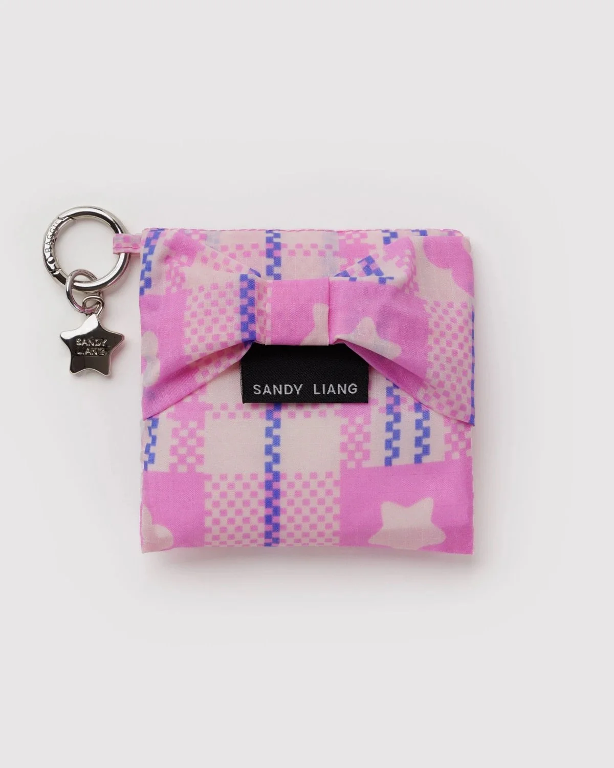 Baby Bow Baggu - Market Plaid Pink