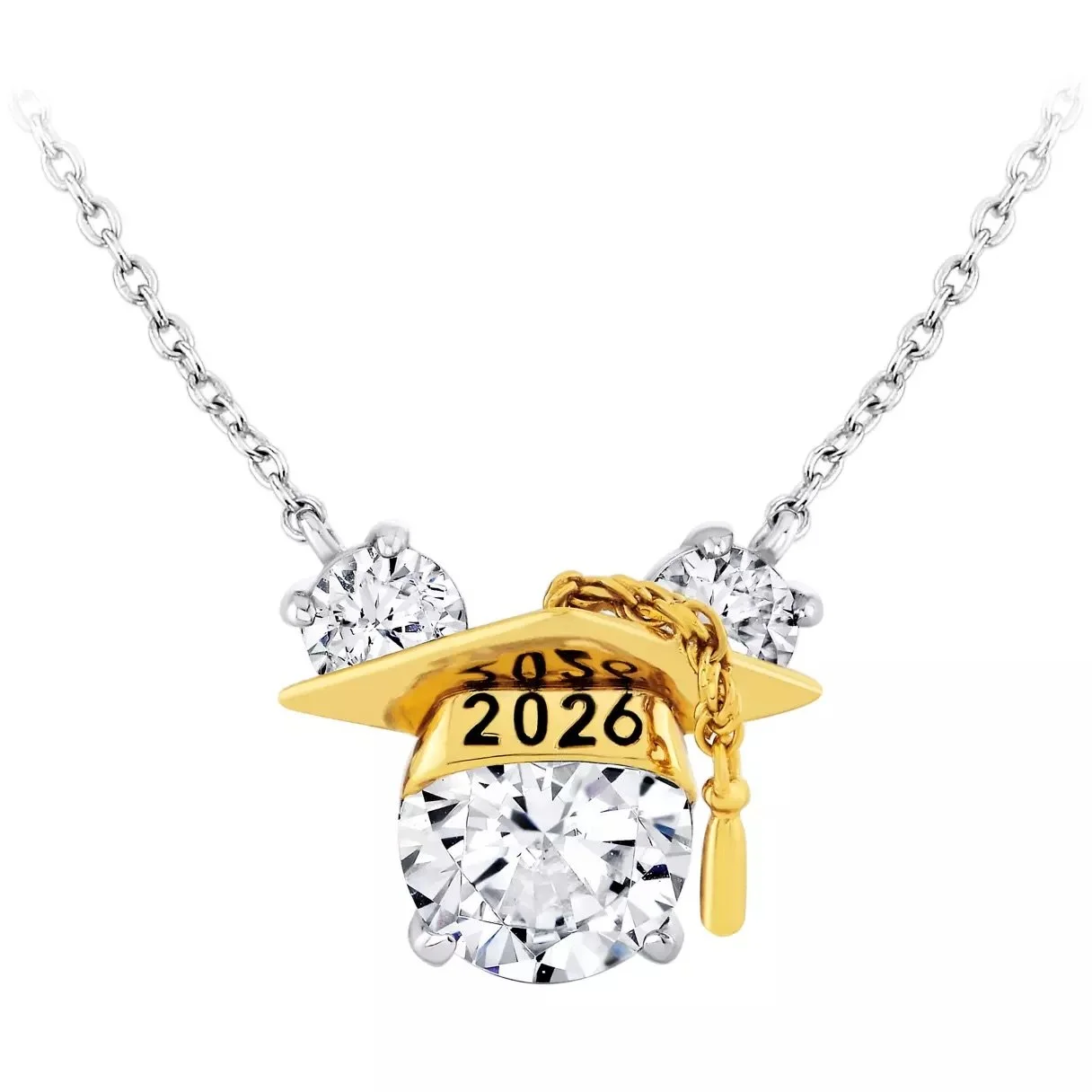 CRISLU Mickey Icon Graduation 2026 Necklace