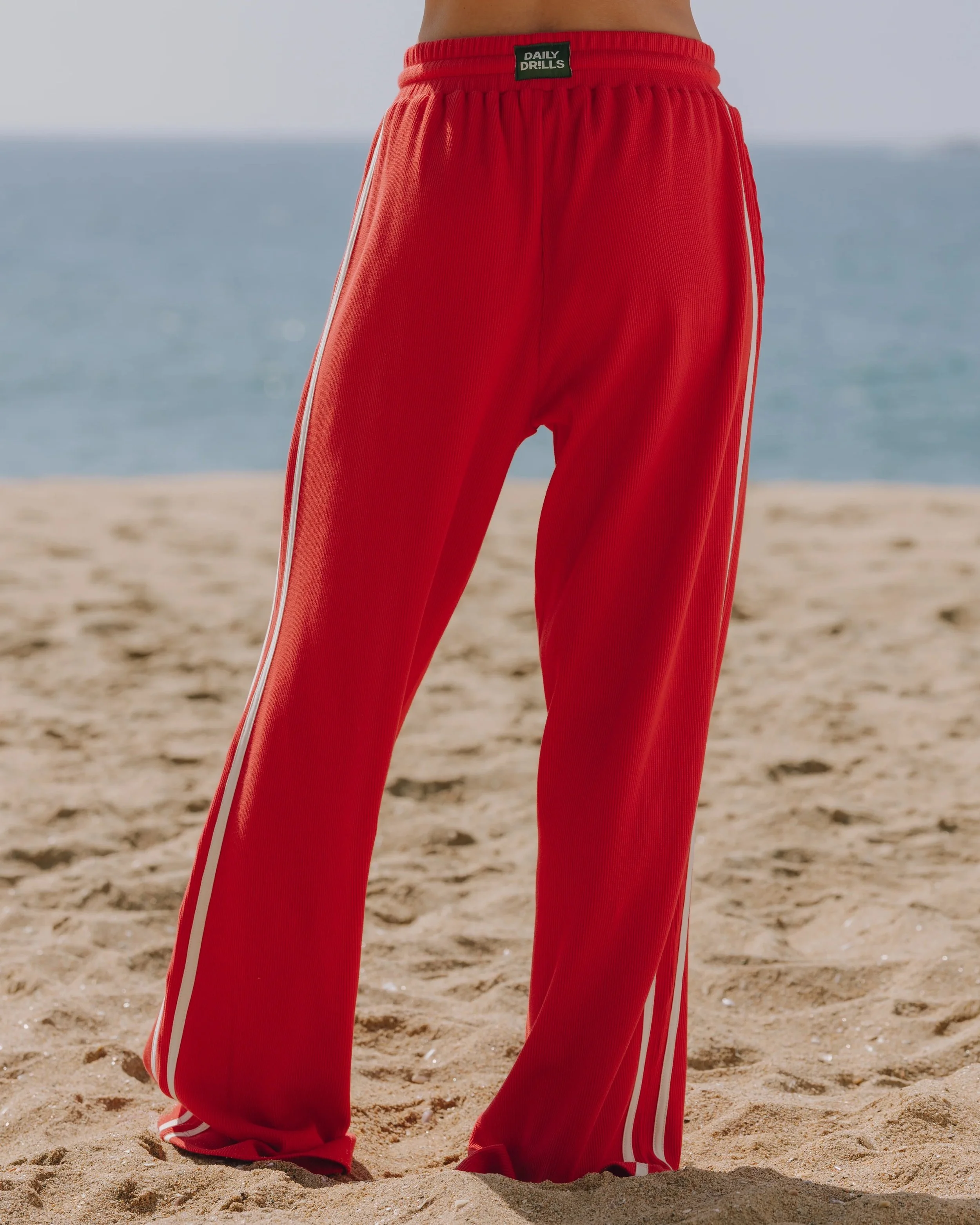 Thermal Resort Pants with Stripes - Heart