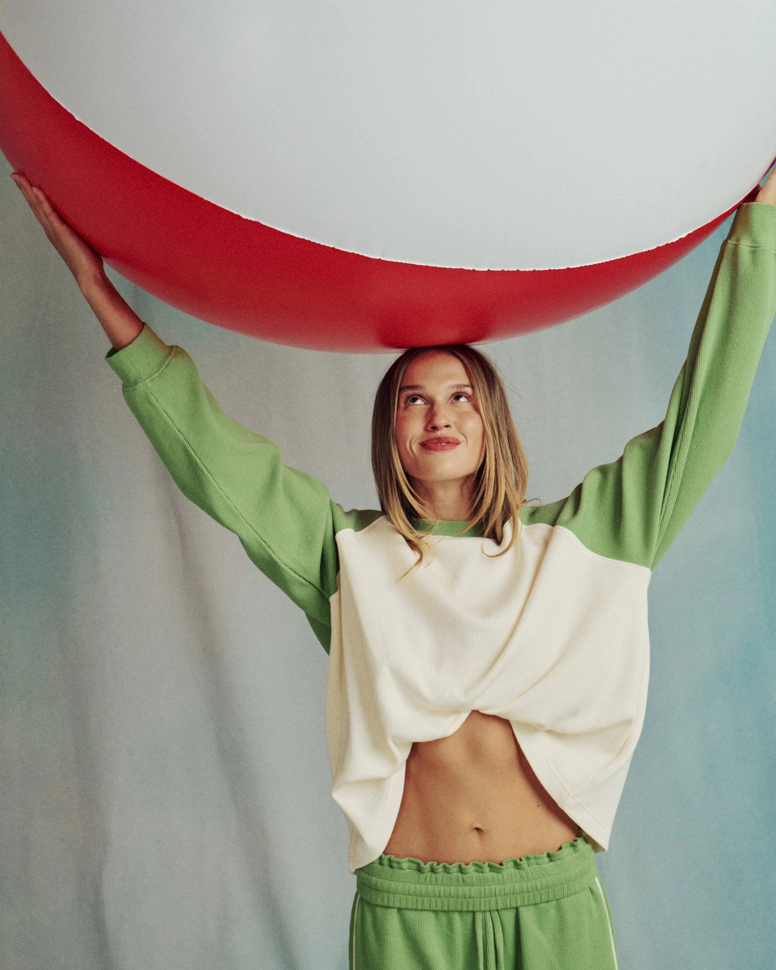 Oversized Raglan Thermal‍ - Lucky