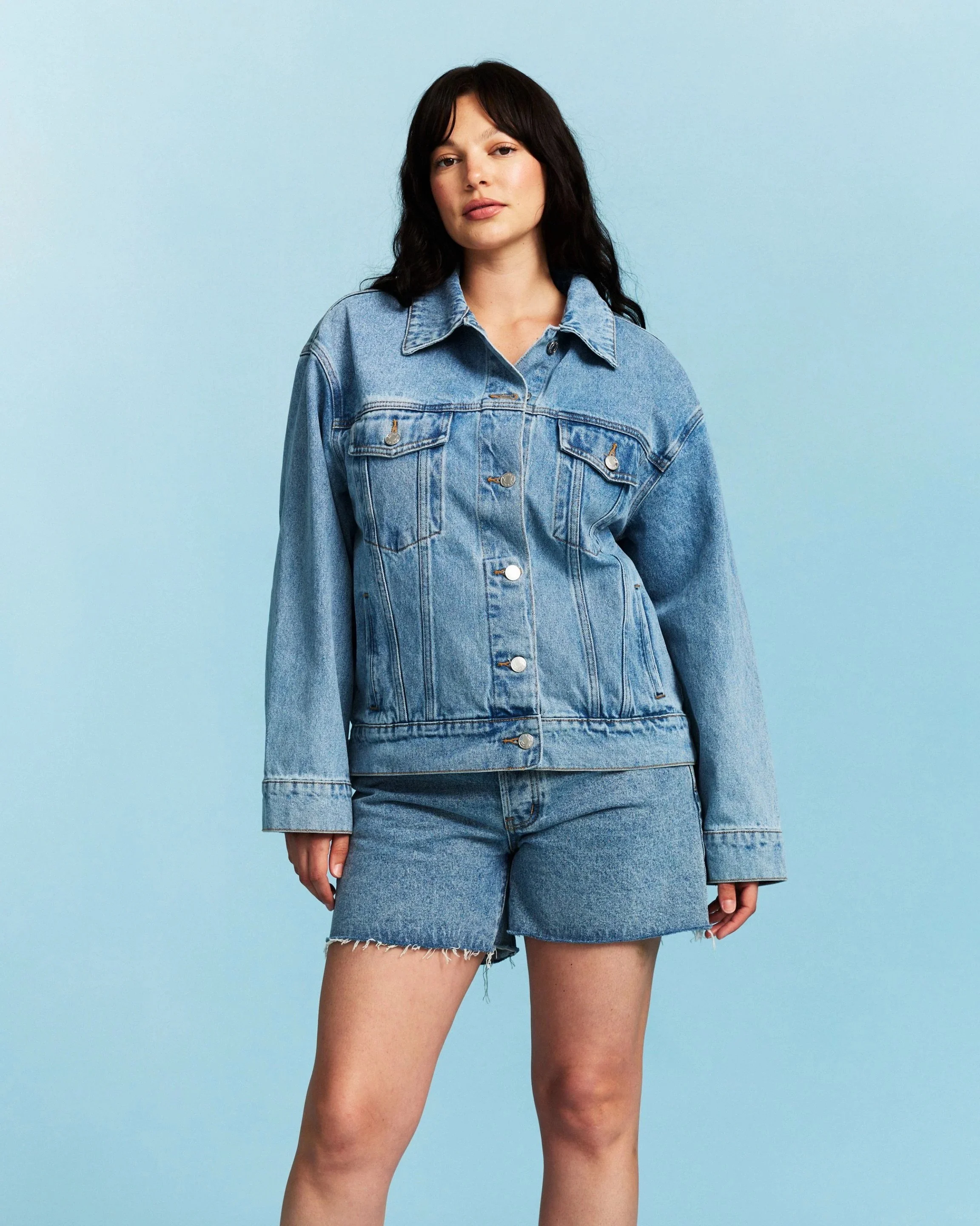 Oversized Denim Jacket - Vintage Wash