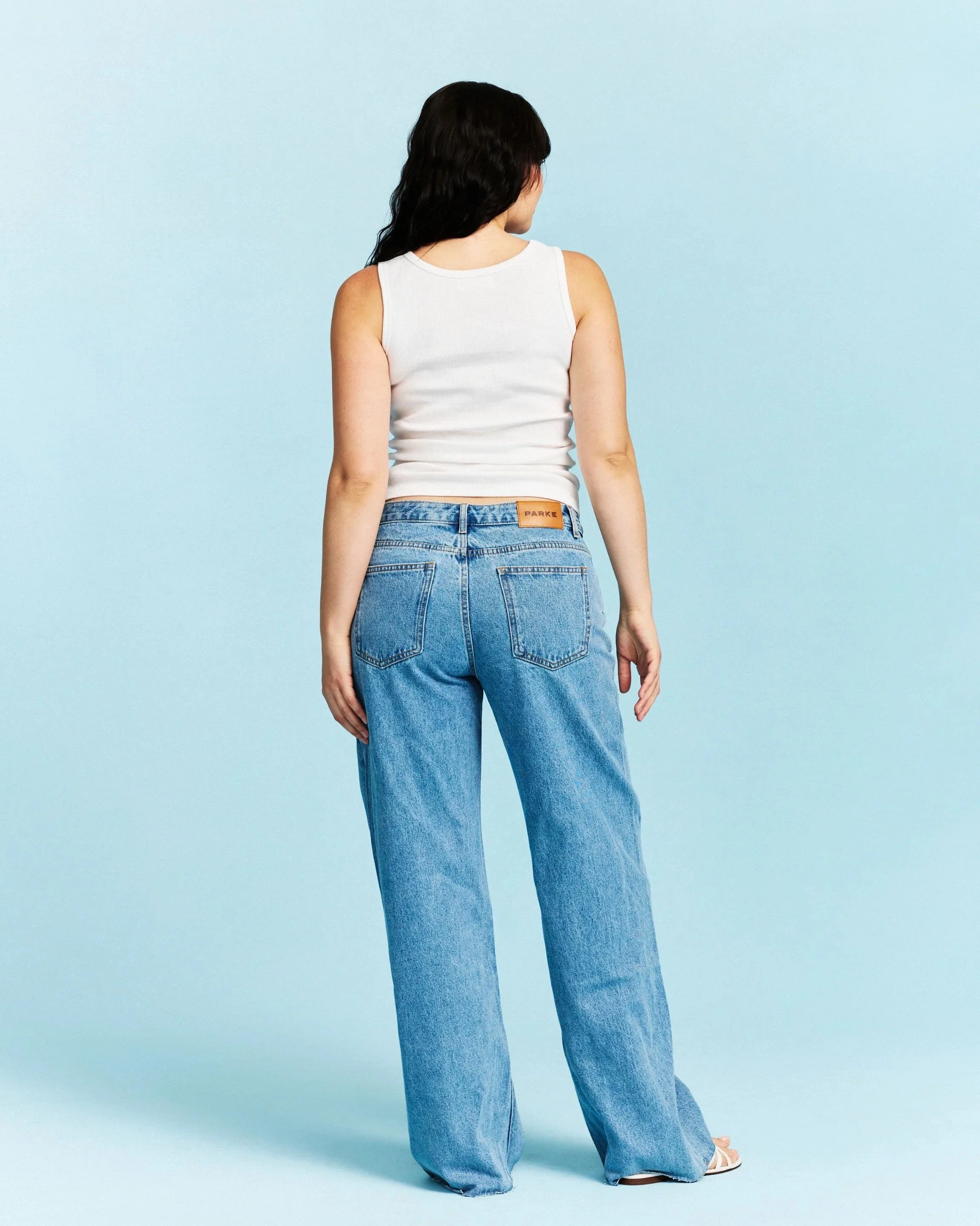 Low Rise Baggy Jeans - Vintage Wash