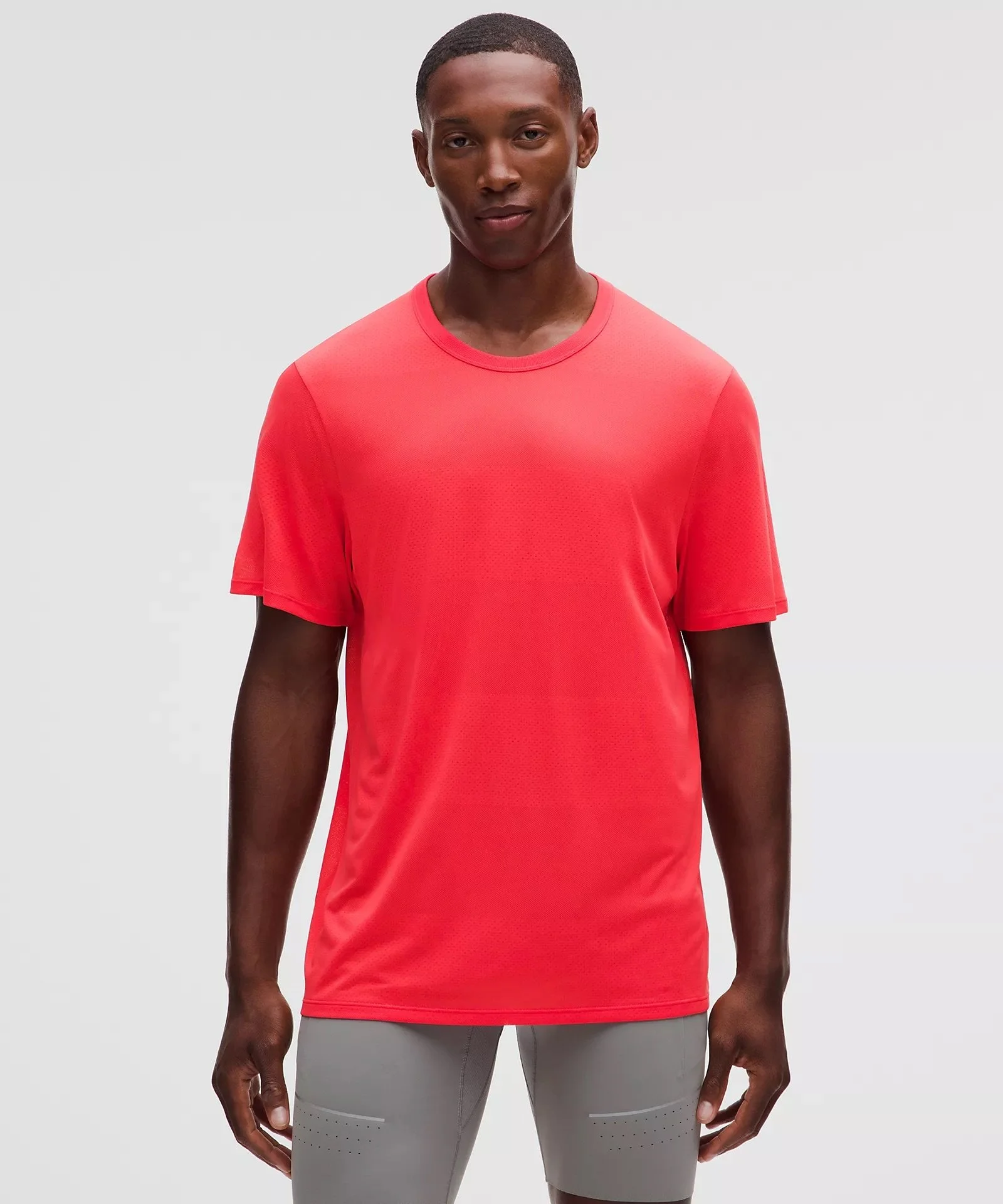 Fast and Free Short-Sleeve Shirt Perforated Stripe