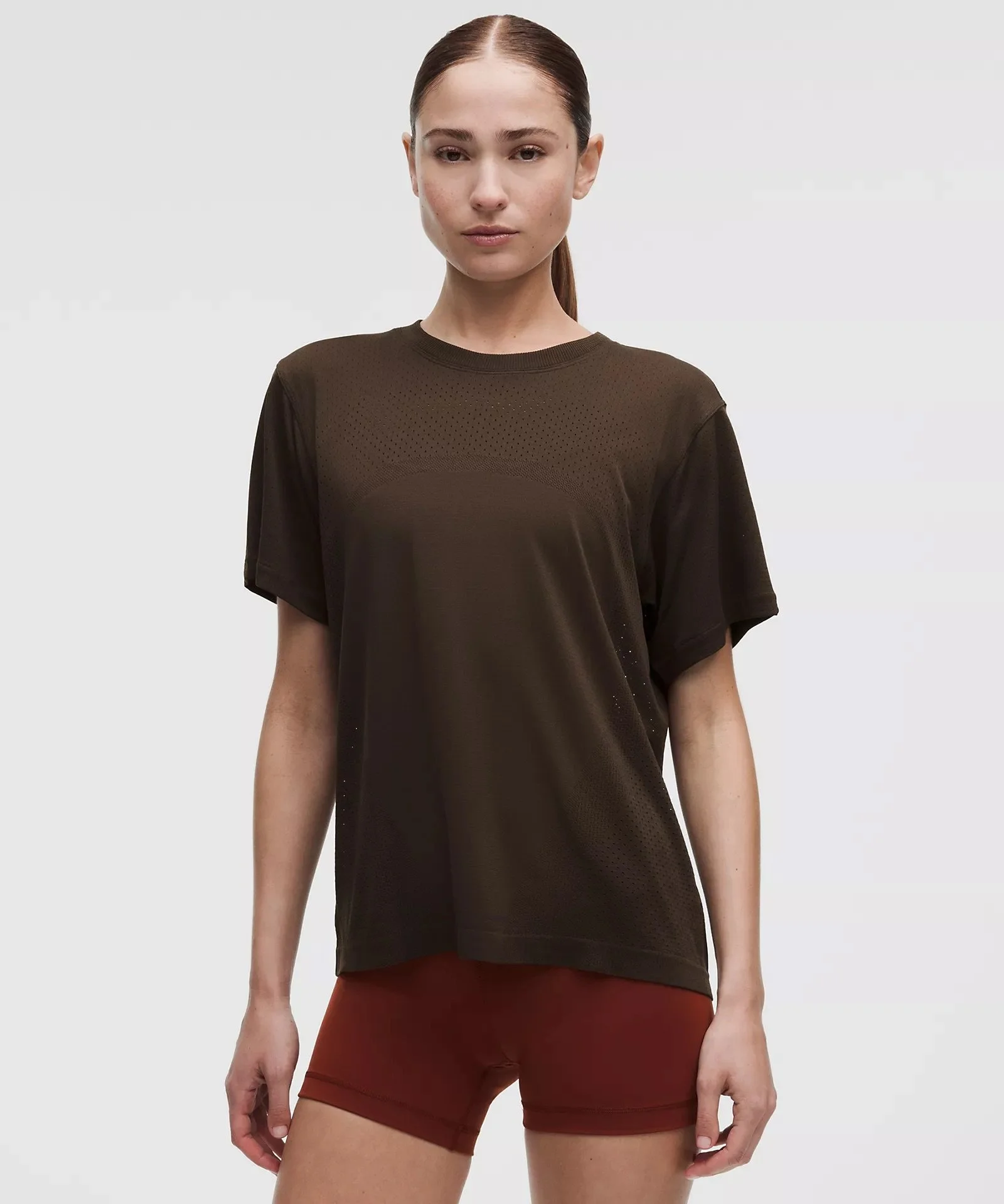 Swiftly Relaxed Short-Sleeve Shirt Hip Length Logo