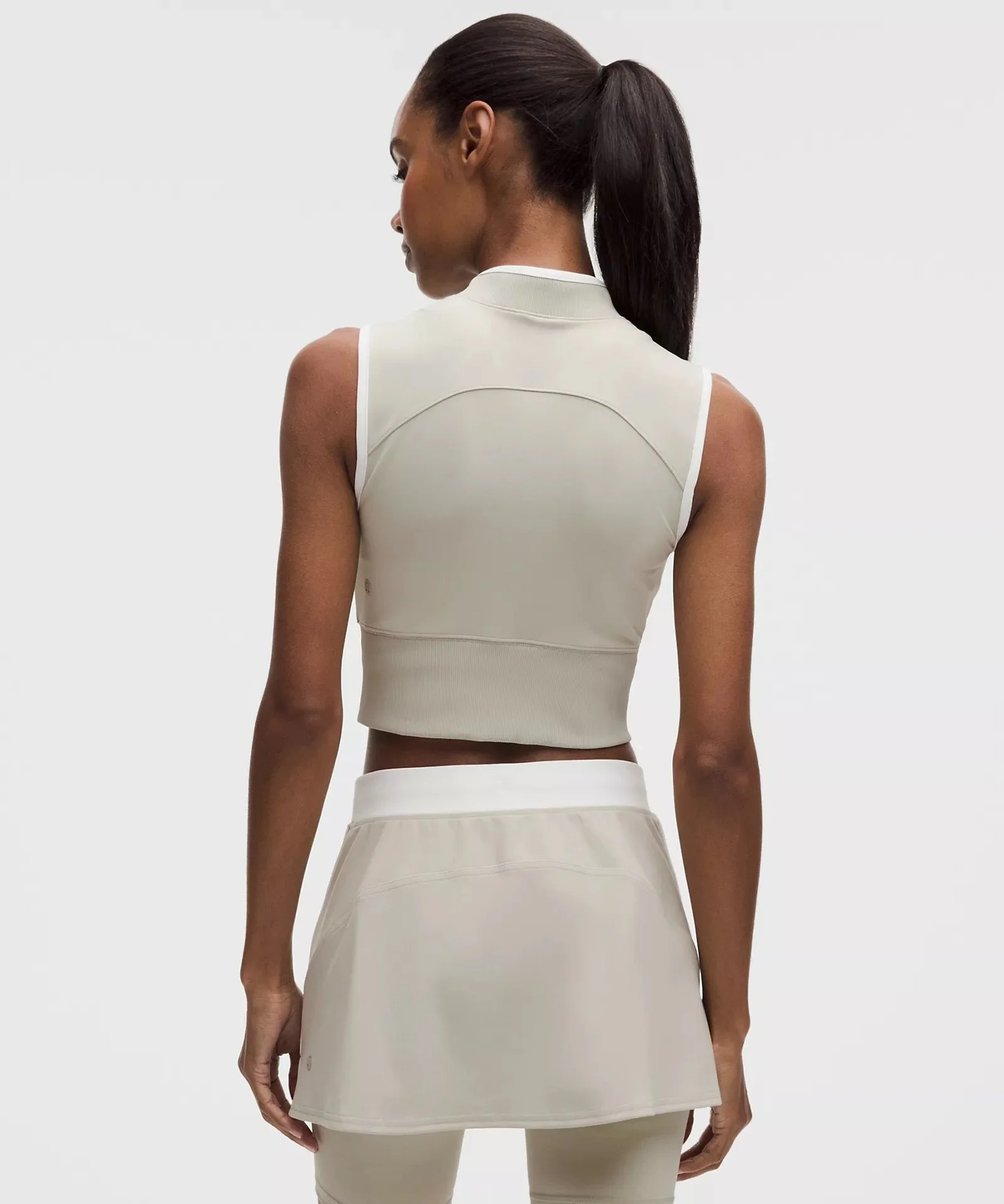 Everlux Colourblock Zip-Front Tank Top