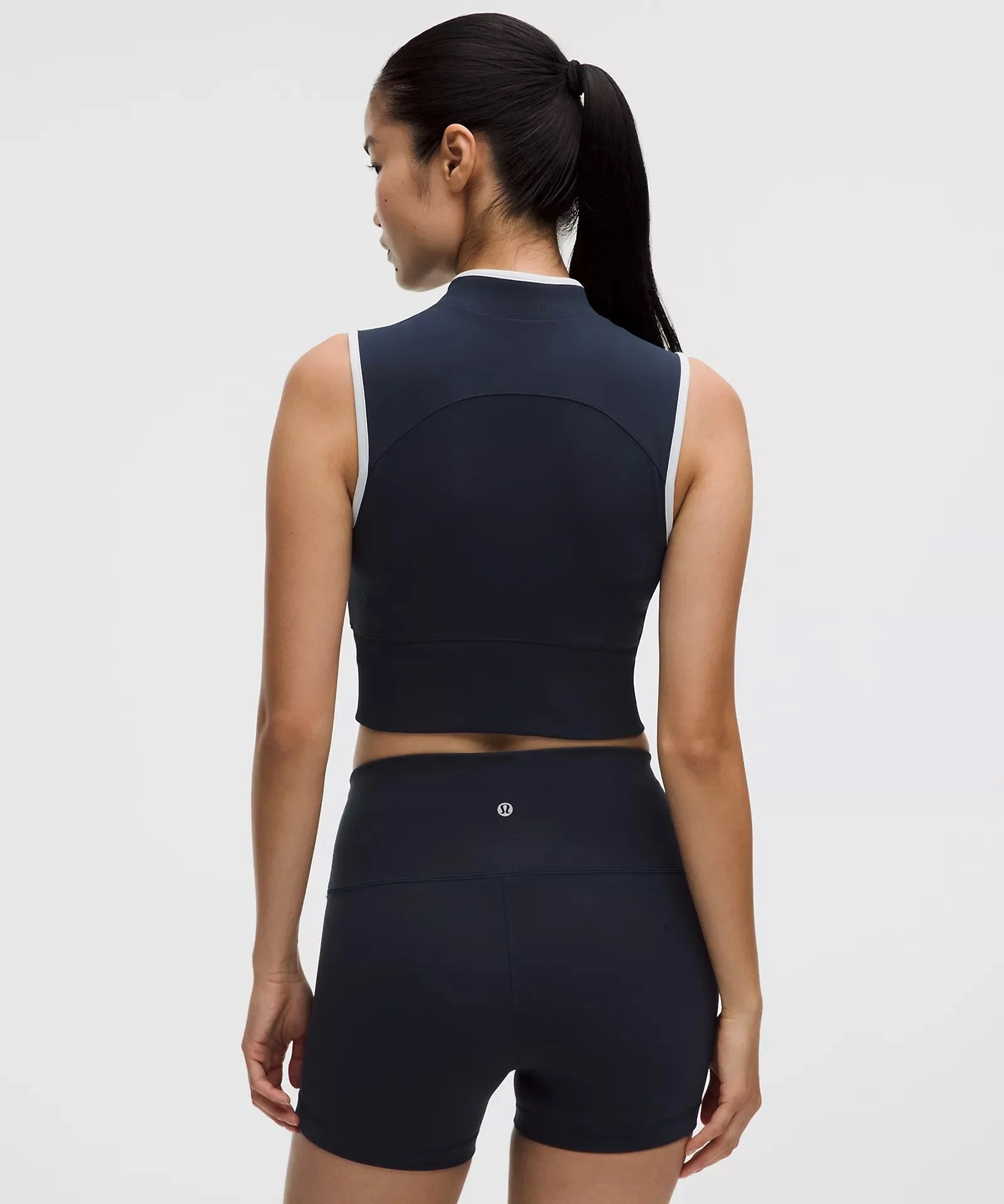 Everlux Colourblock Zip-Front Tank Top
