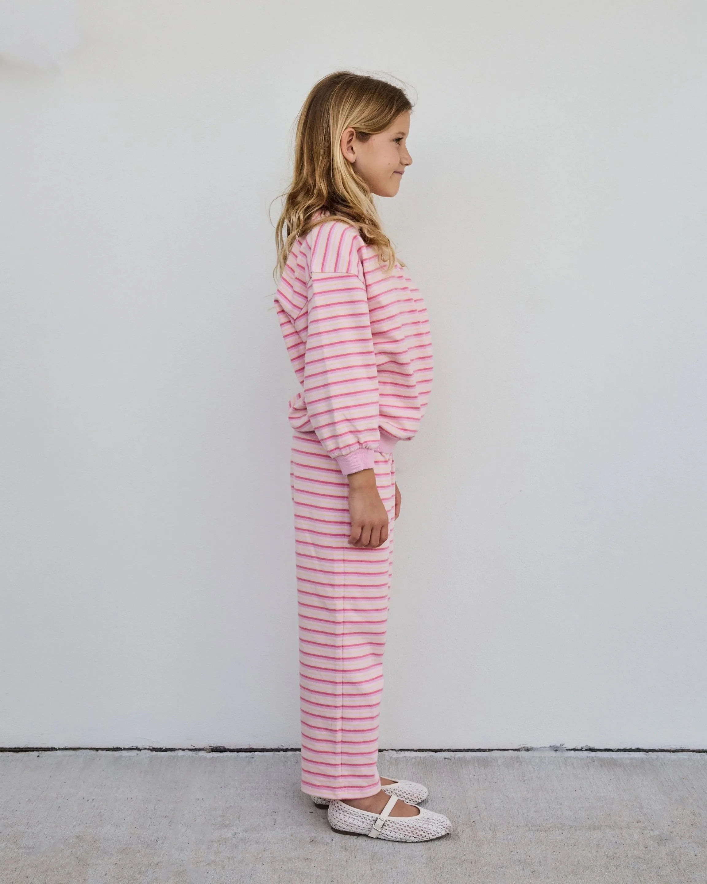 Kids Stripe Mockneck Pullover