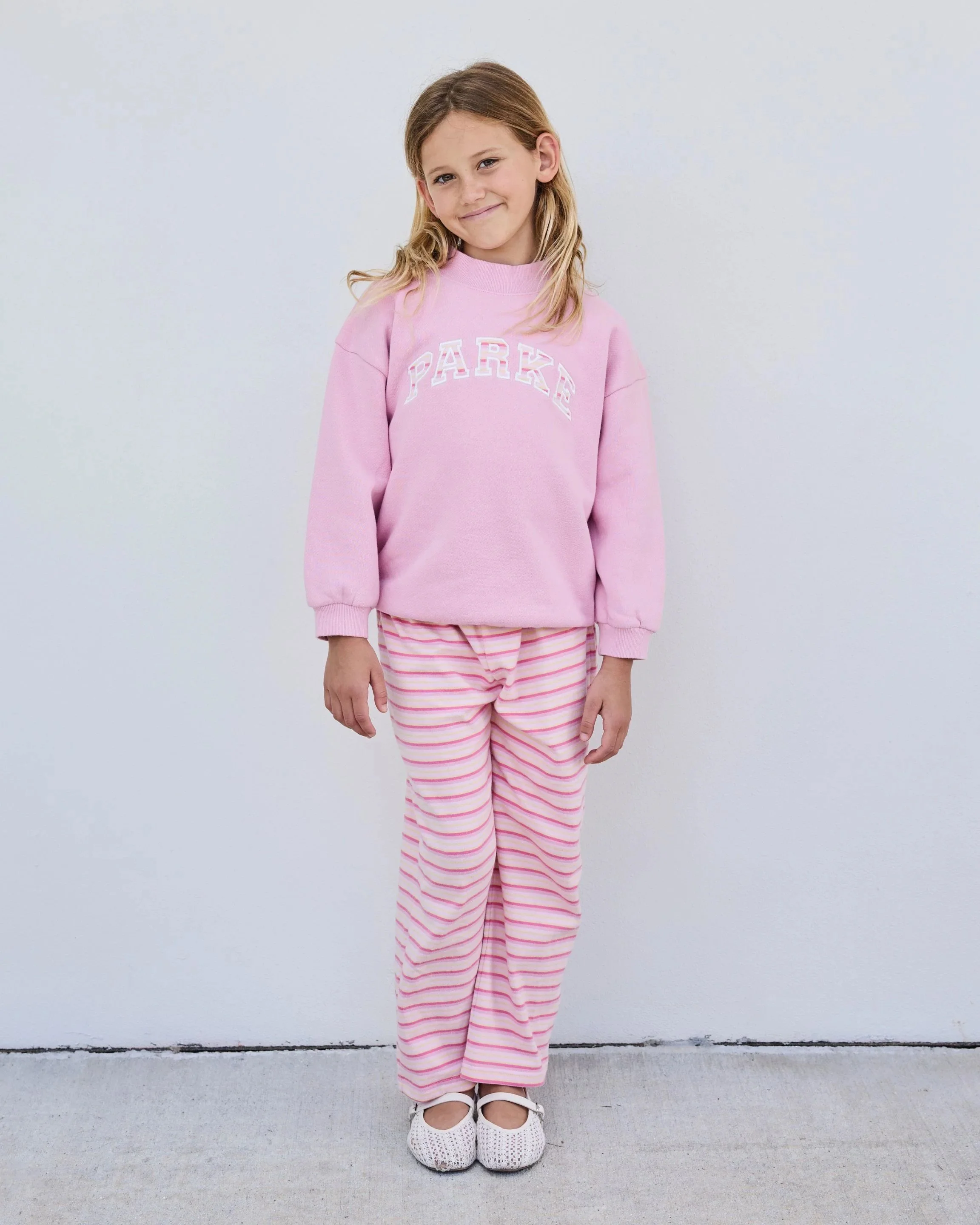 Kids Varsity Mockneck - Sweetpea