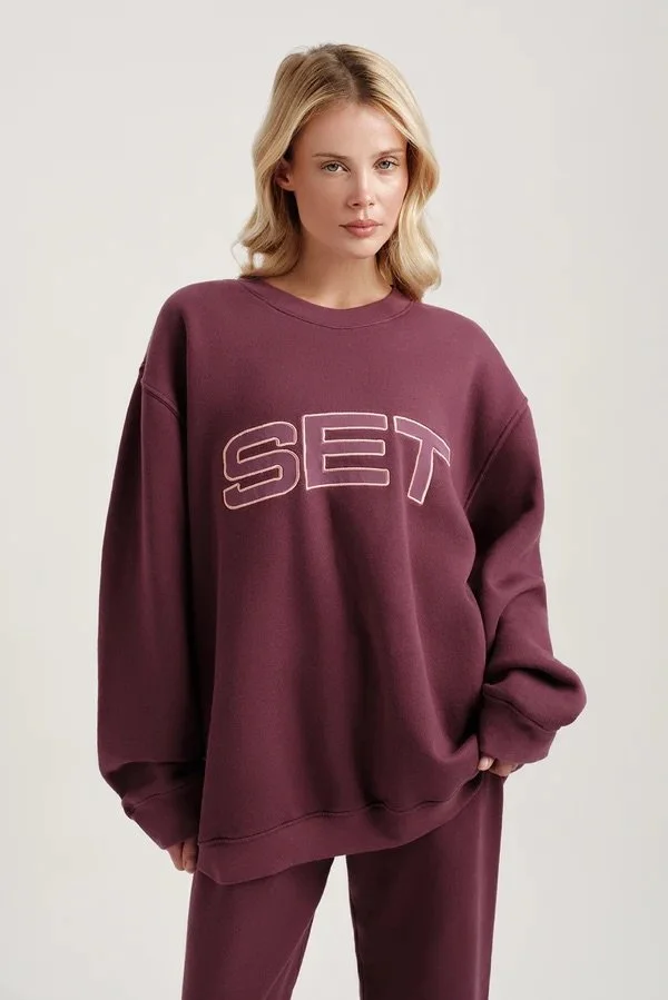 Midweight Sweats Staple SET Crewneck - Rosebud