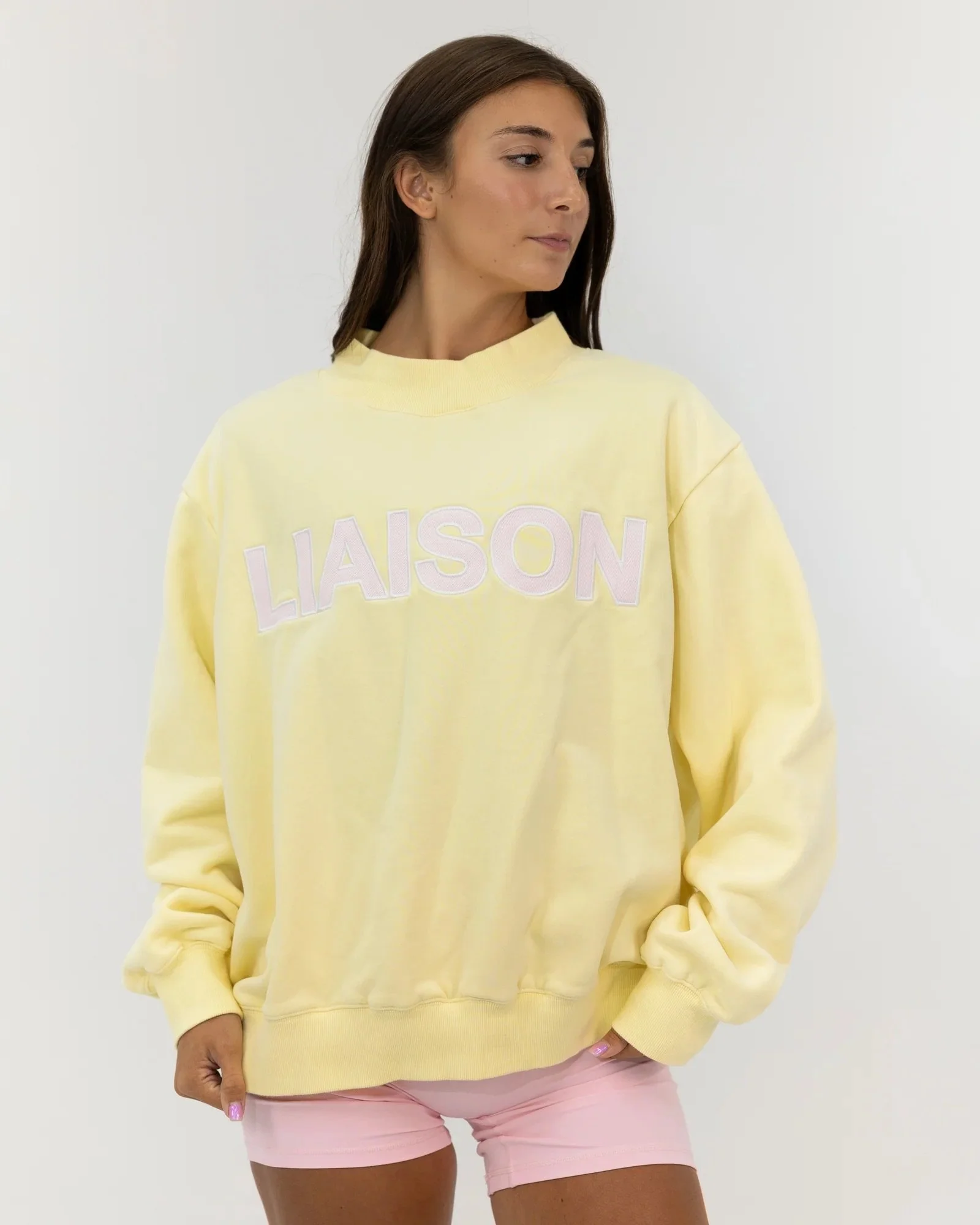 Classic Mock Neck - Pink Lemonade
