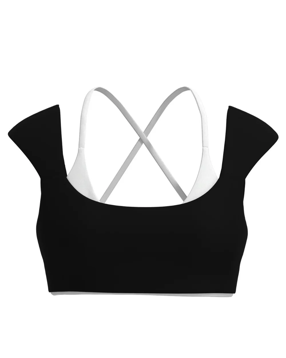 Double Layer Darling Bra - Black &amp; White