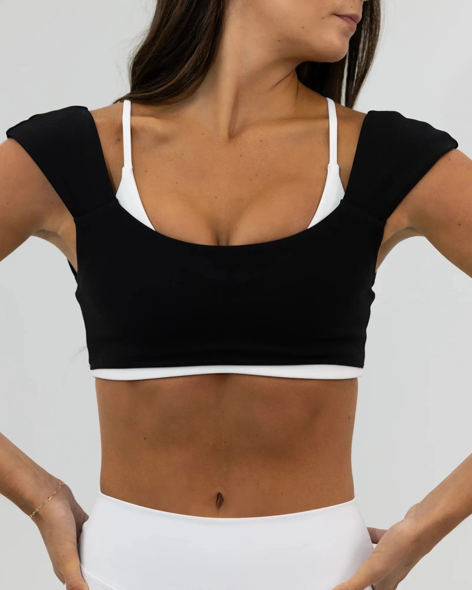 Double Layer Darling Bra - Black &amp; White