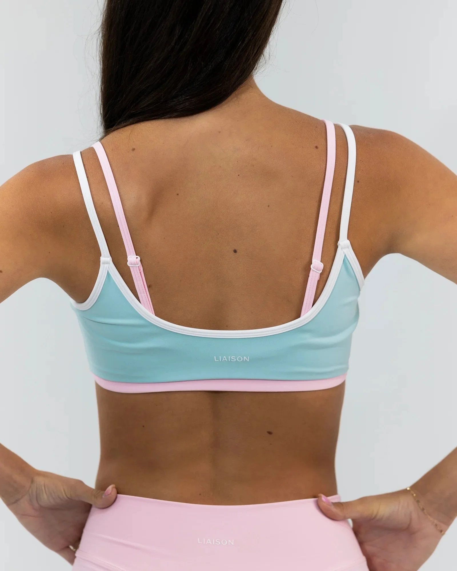 Double Layer Scoop Bra - Breeze