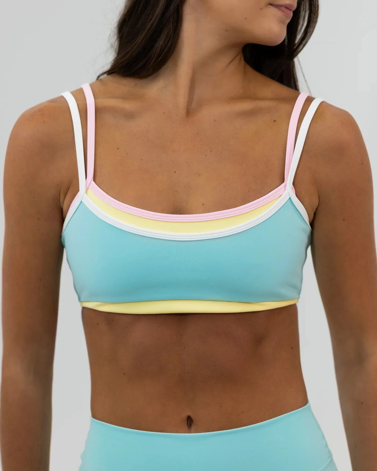 Double Layer Scoop Bra - Retro