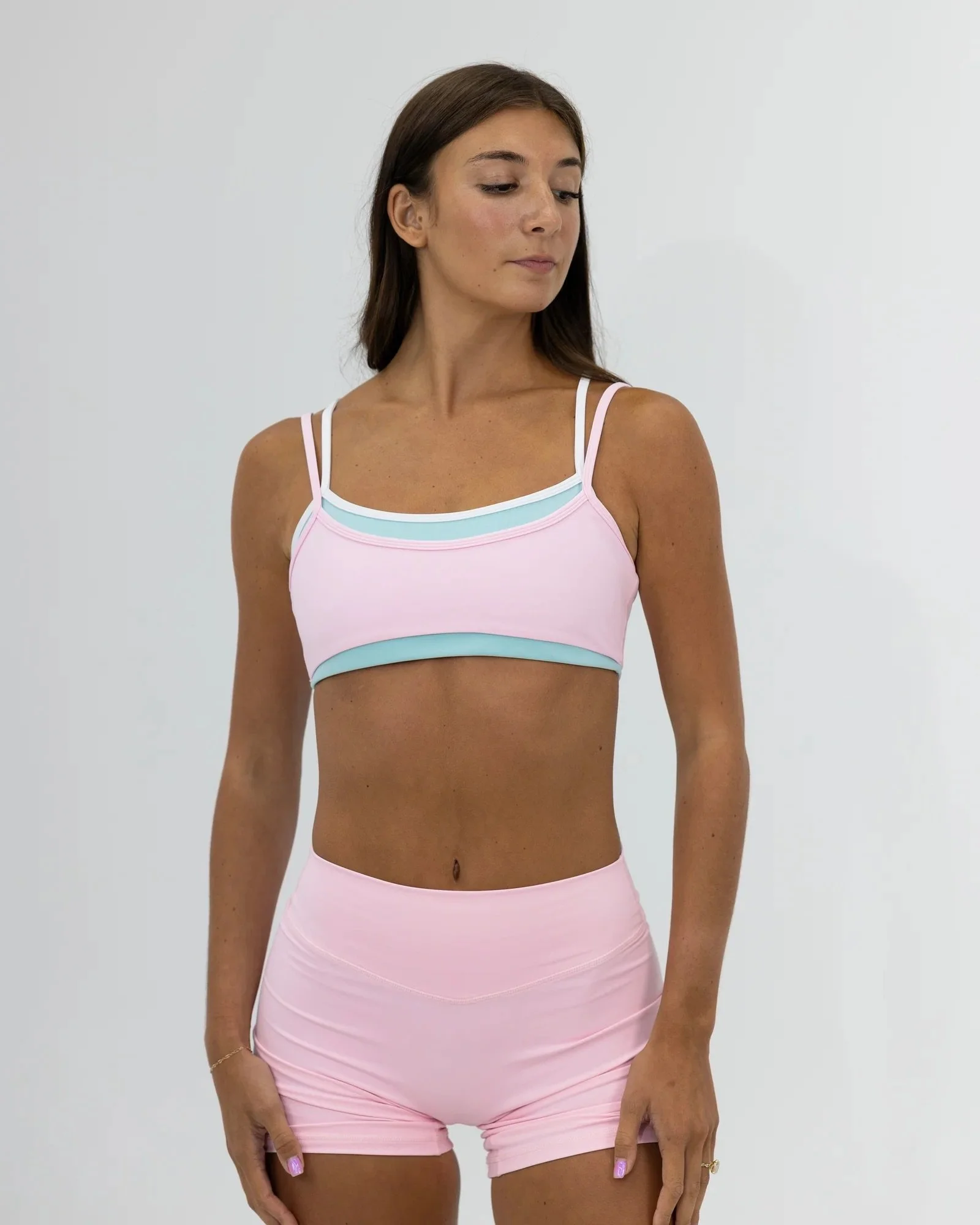 Double Layer Scoop Bra - Blossom