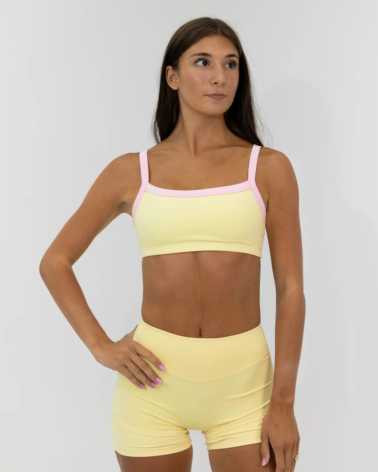 Basic Contrast Bra - Daylight &amp; Soft Pink