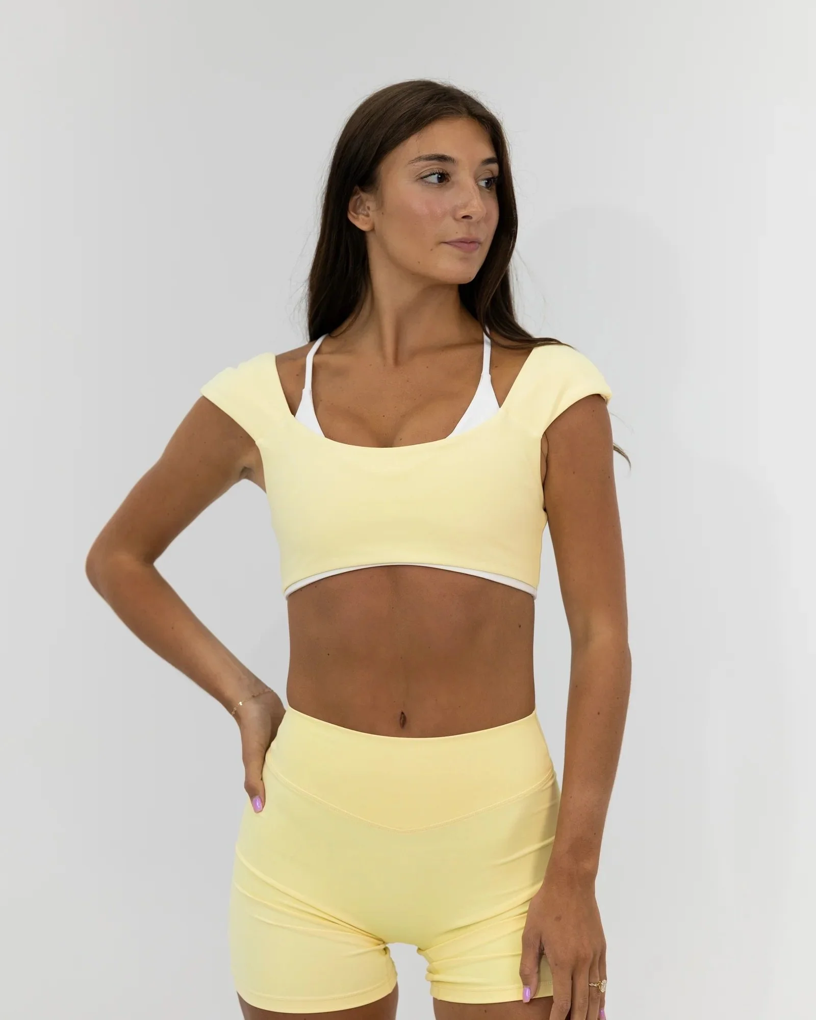 Double Layer Darling Bra - Daylight &amp; White