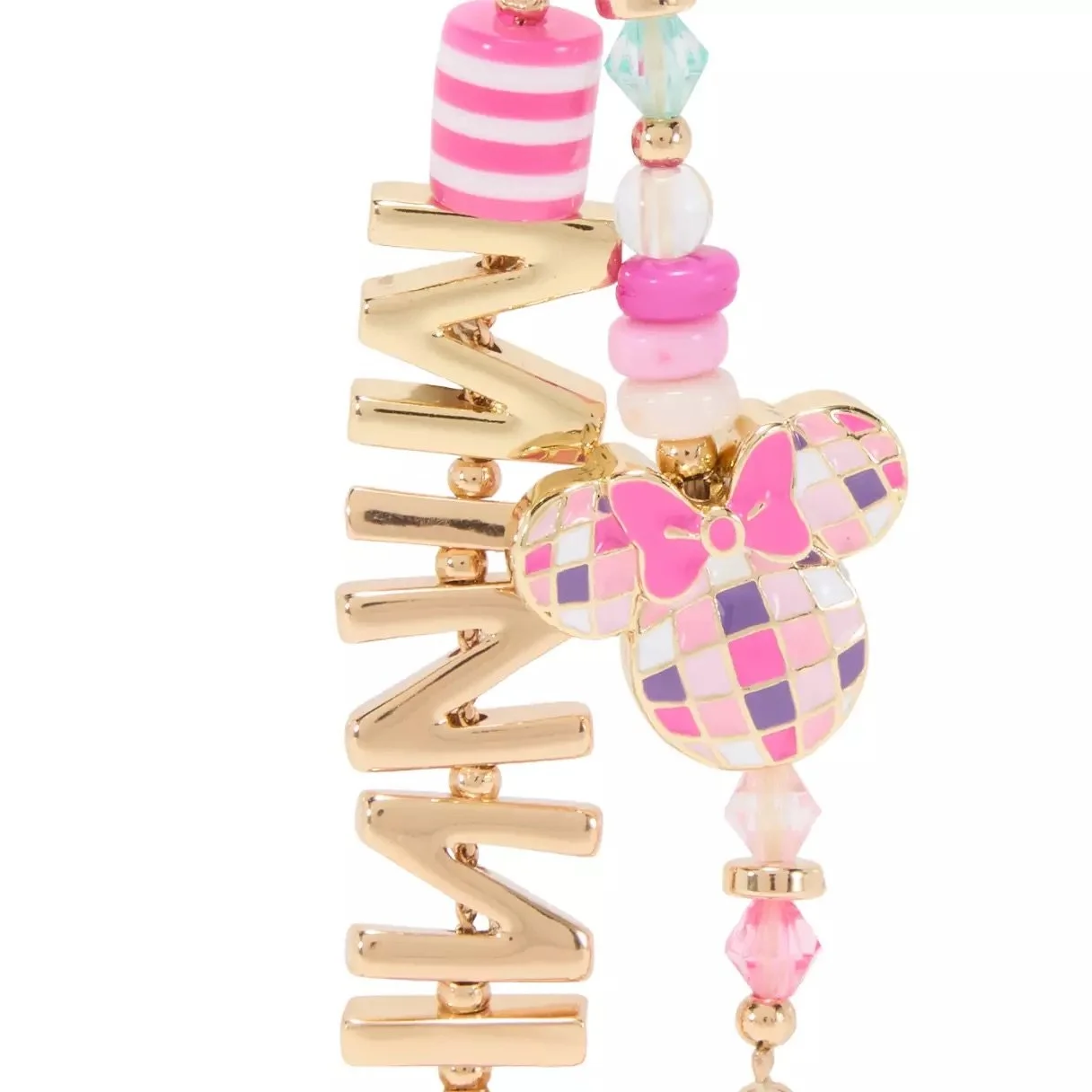 Minnie Tassel &amp; Charm Keychain