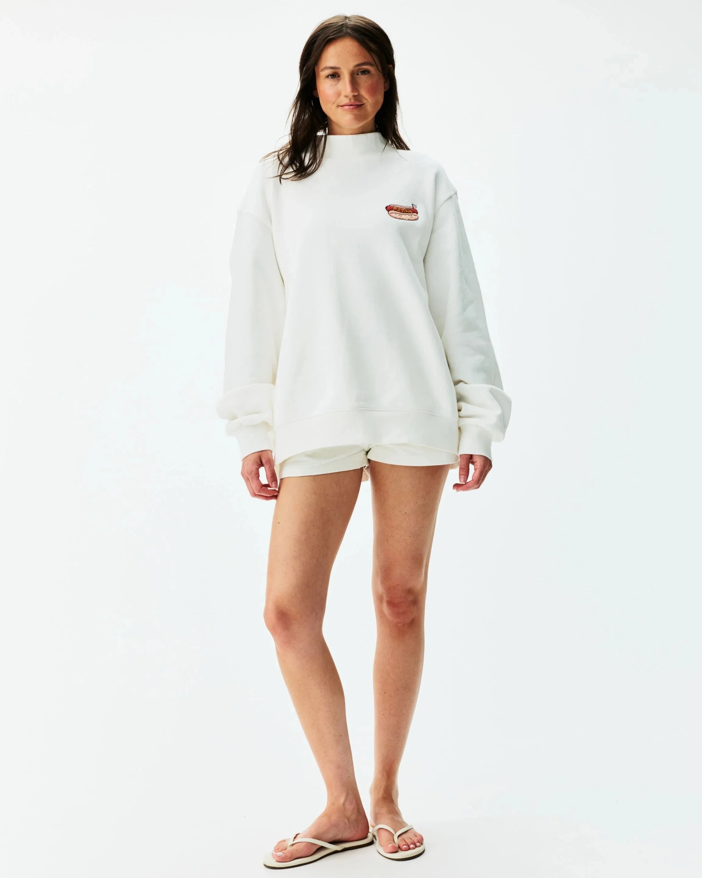 Hot Dog Graphic Mockneck