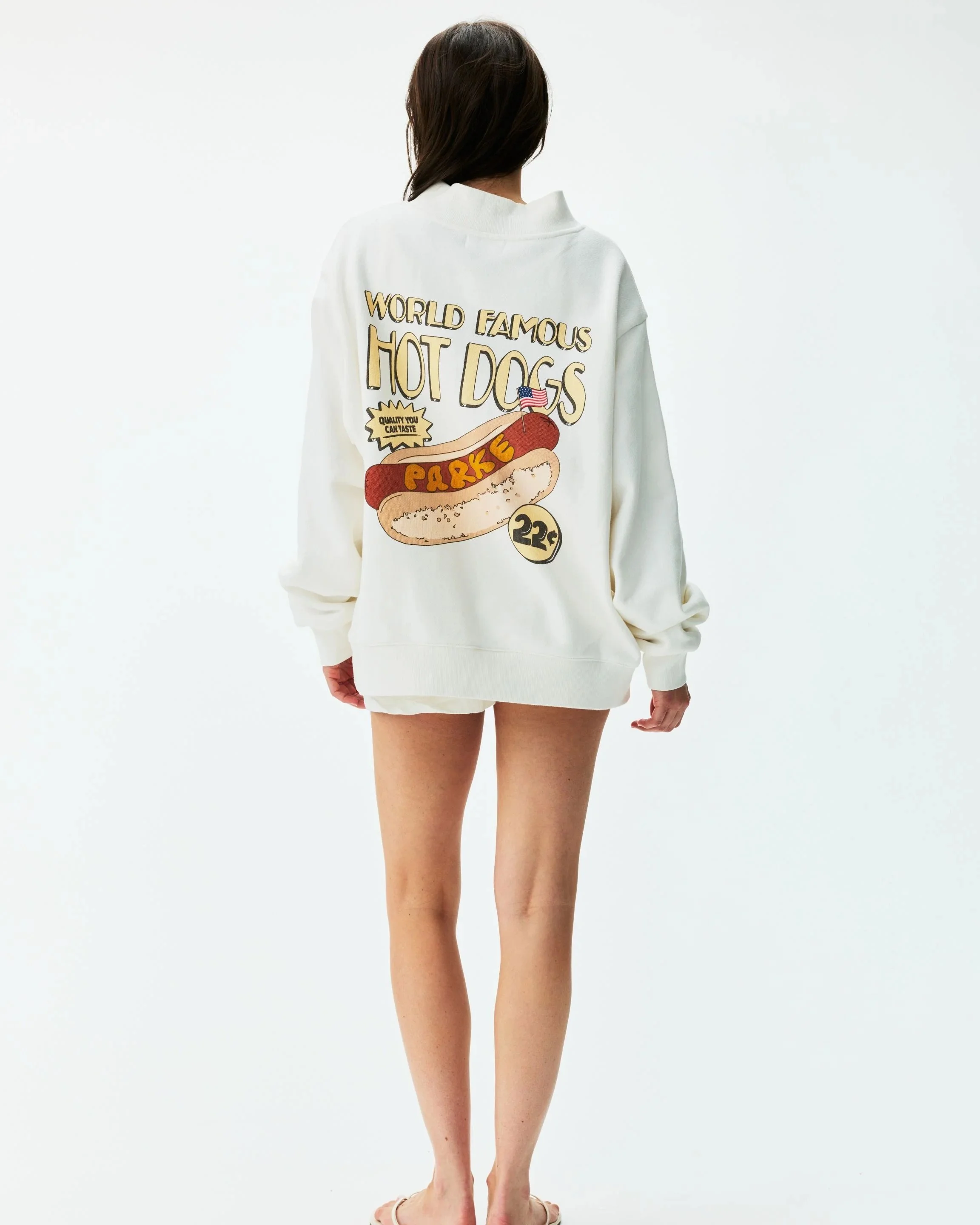 Hot Dog Graphic Mockneck
