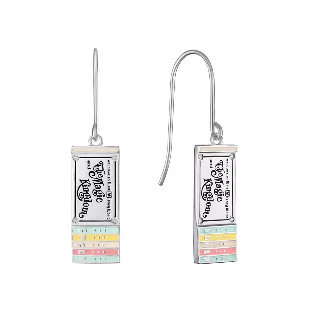 Rebecca Hook WDW Ticket Book Earrings