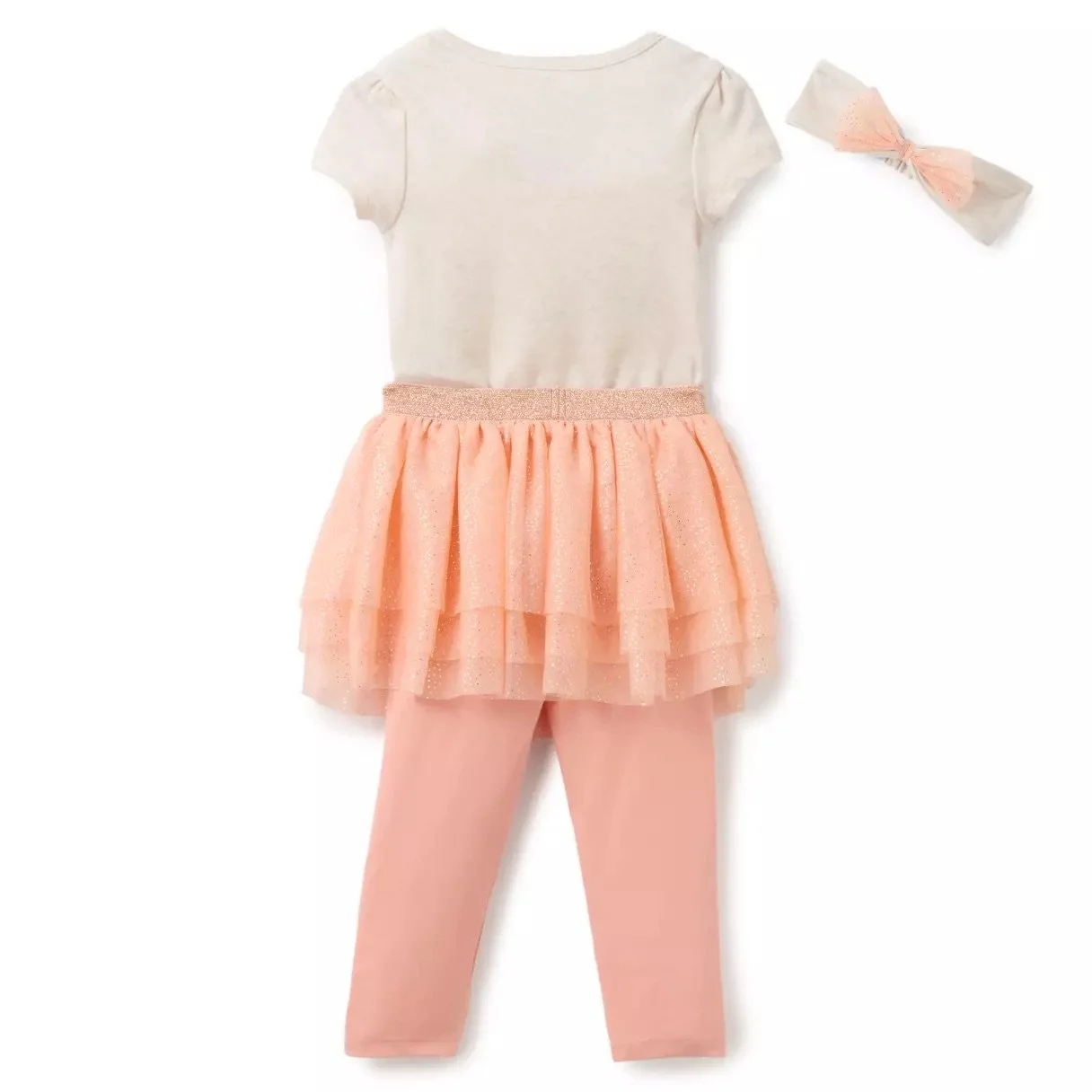 Baby Minnie &amp; Daisy 1st Birthday Bodysuit &amp; Skirt with Leggings Set